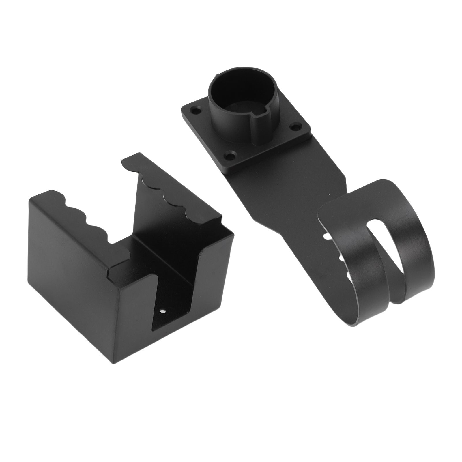 EV Charger Holder Wall Mount Kit Fit for J1772 Connector Carbon Steel J Hook view 8