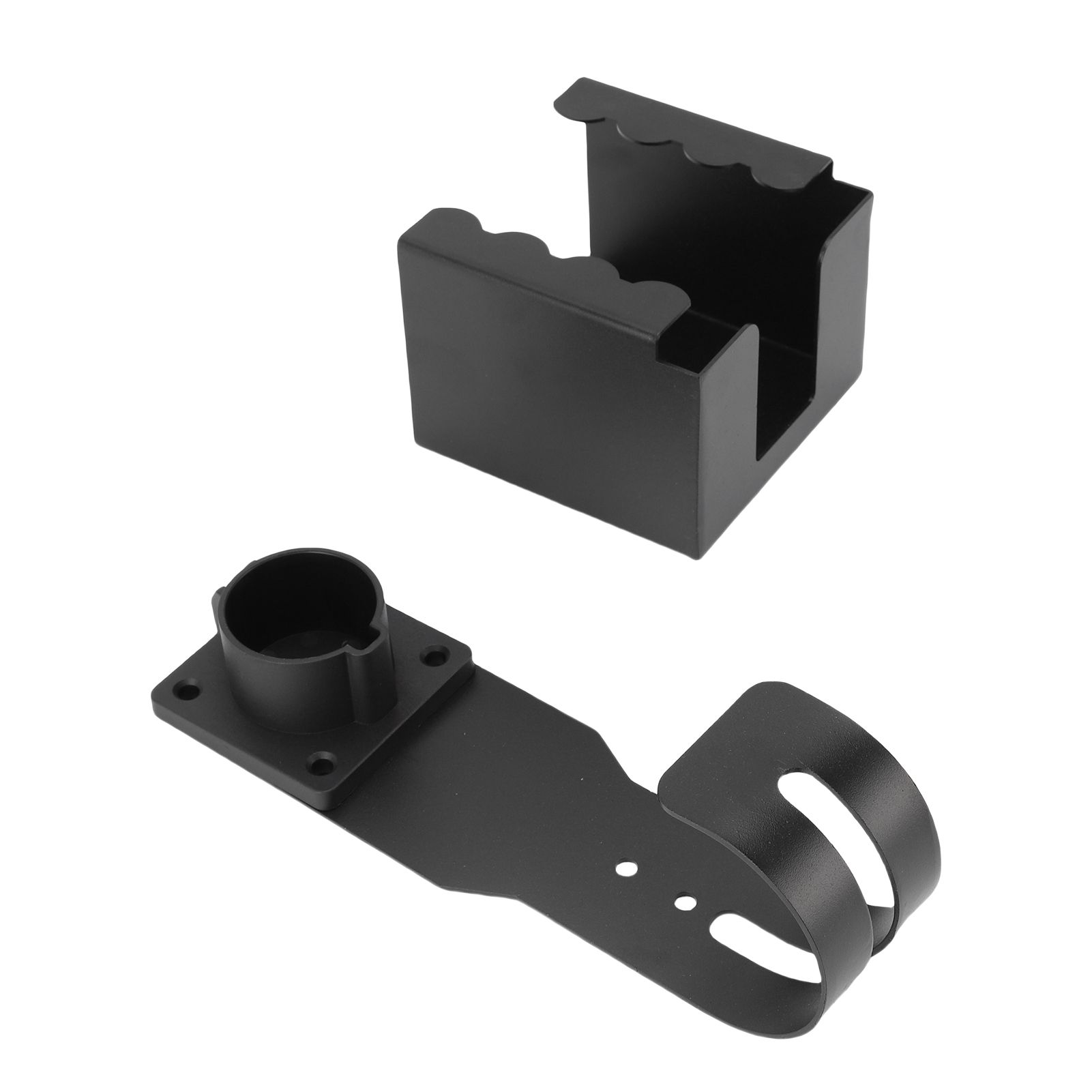 EV Charger Holder Wall Mount Kit Fit for J1772 Connector Carbon Steel J Hook view 10