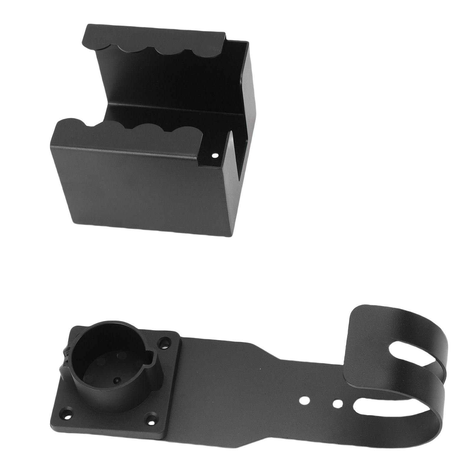 EV Charger Holder Wall Mount Kit Fit for J1772 Connector Carbon Steel J Hook view 11