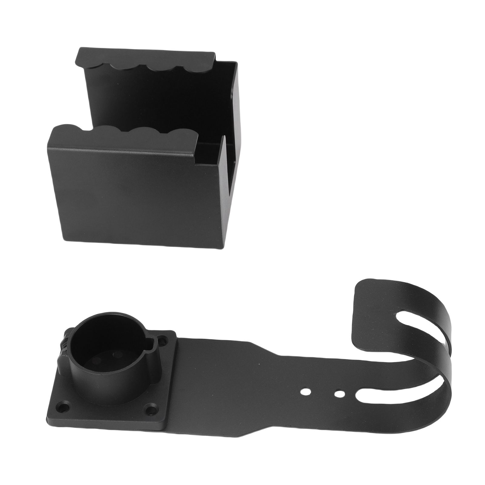 EV Charger Holder Wall Mount Kit Fit for J1772 Connector Carbon Steel J Hook view 12