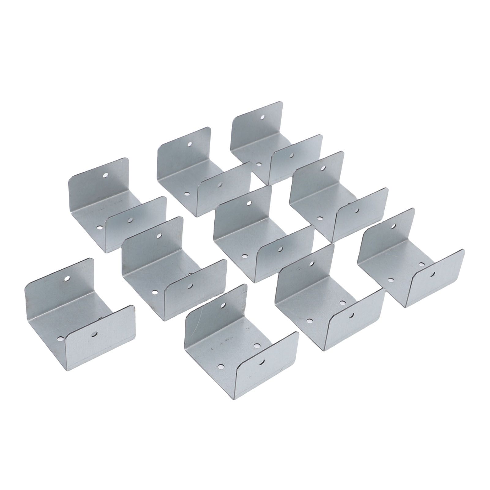 10pcs Timber Post Fasteners U Shape Galvanised Steel Anti Theft Anti Vibration view 4