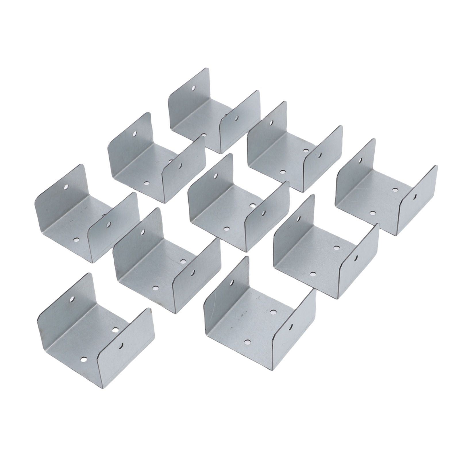 10pcs Timber Post Fasteners U Shape Galvanised Steel Anti Theft Anti Vibration view 5