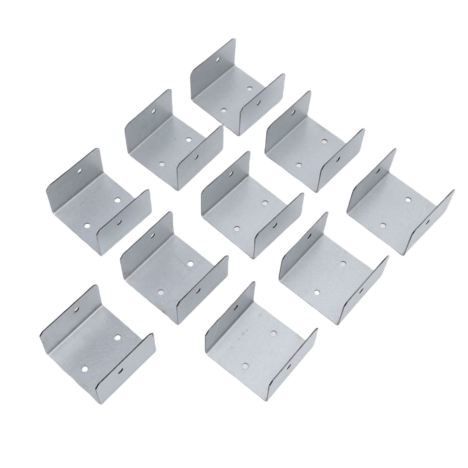 10pcs Timber Post Fasteners U Shape Galvanised Steel Anti Theft Anti Vibration view 7