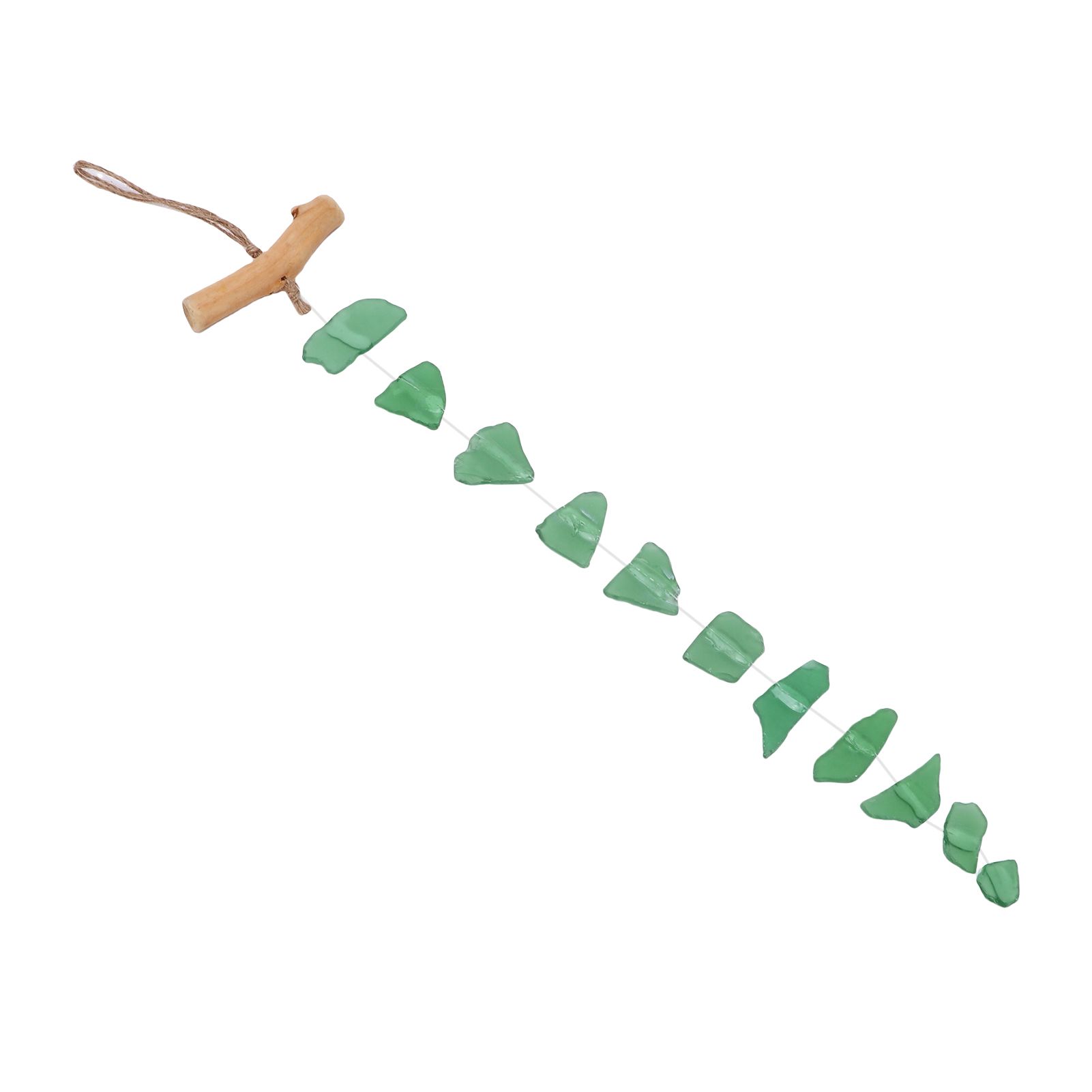 Wind Chimes Unique Hand Crafted Sea Glass Driftwood Chime for Indoor Outdoor view 7