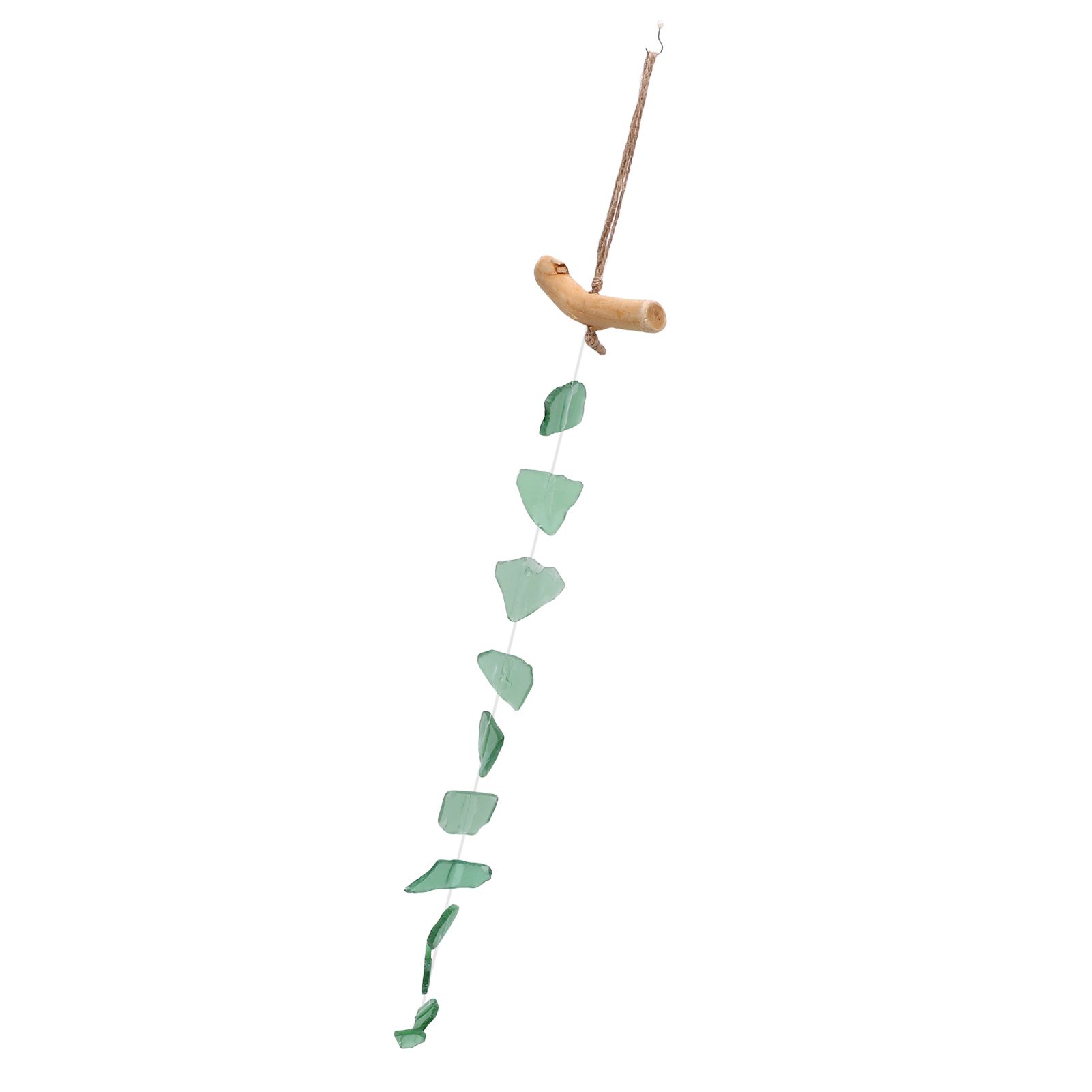 Wind Chimes Unique Hand Crafted Sea Glass Driftwood Chime for Indoor Outdoor view 8