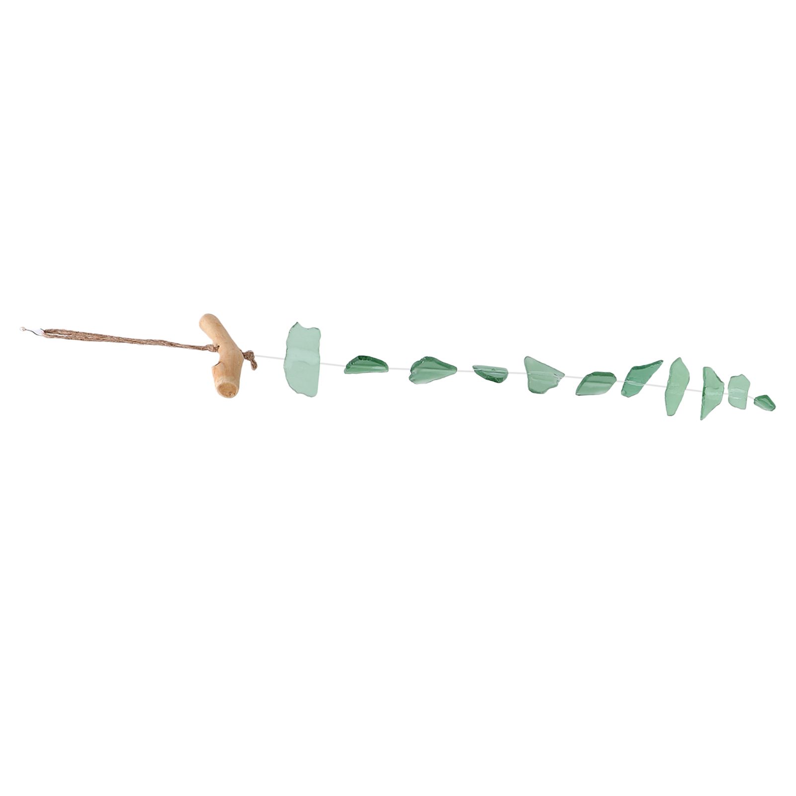 Wind Chimes Unique Hand Crafted Sea Glass Driftwood Chime for Indoor Outdoor view 10