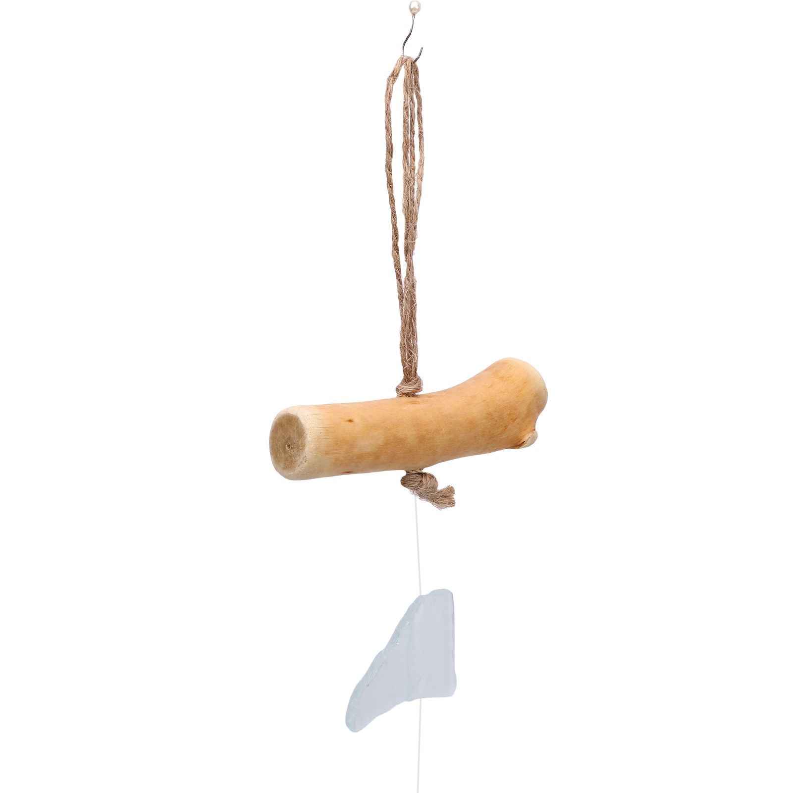 Wind Chimes Unique Hand Crafted Sea Glass Driftwood Chime for Indoor Outdoor view 5