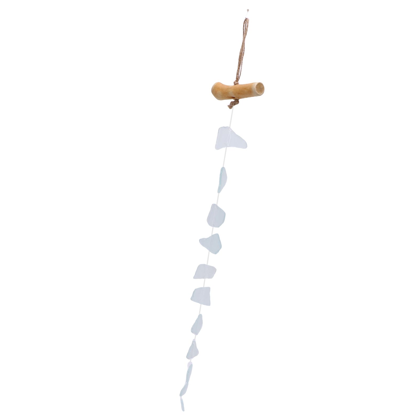 Wind Chimes Unique Hand Crafted Sea Glass Driftwood Chime for Indoor Outdoor view 7