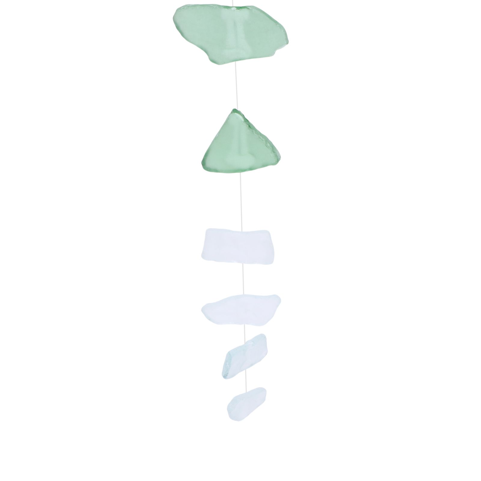 Wind Chimes Unique Hand Crafted Sea Glass Driftwood Chime for Indoor Outdoor view 2