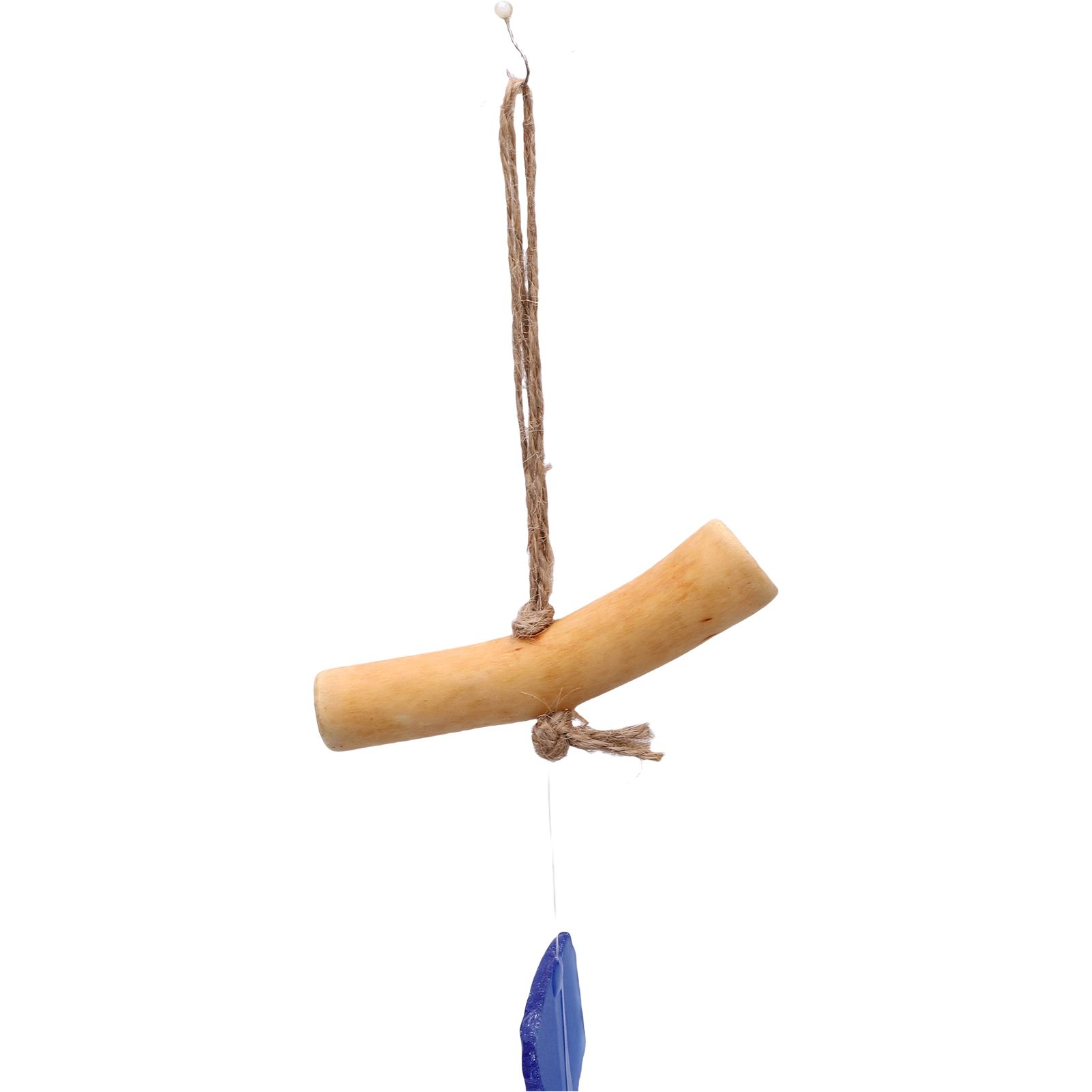 Wind Chimes Unique Hand Crafted Sea Glass Driftwood Chime for Indoor Outdoor view 5