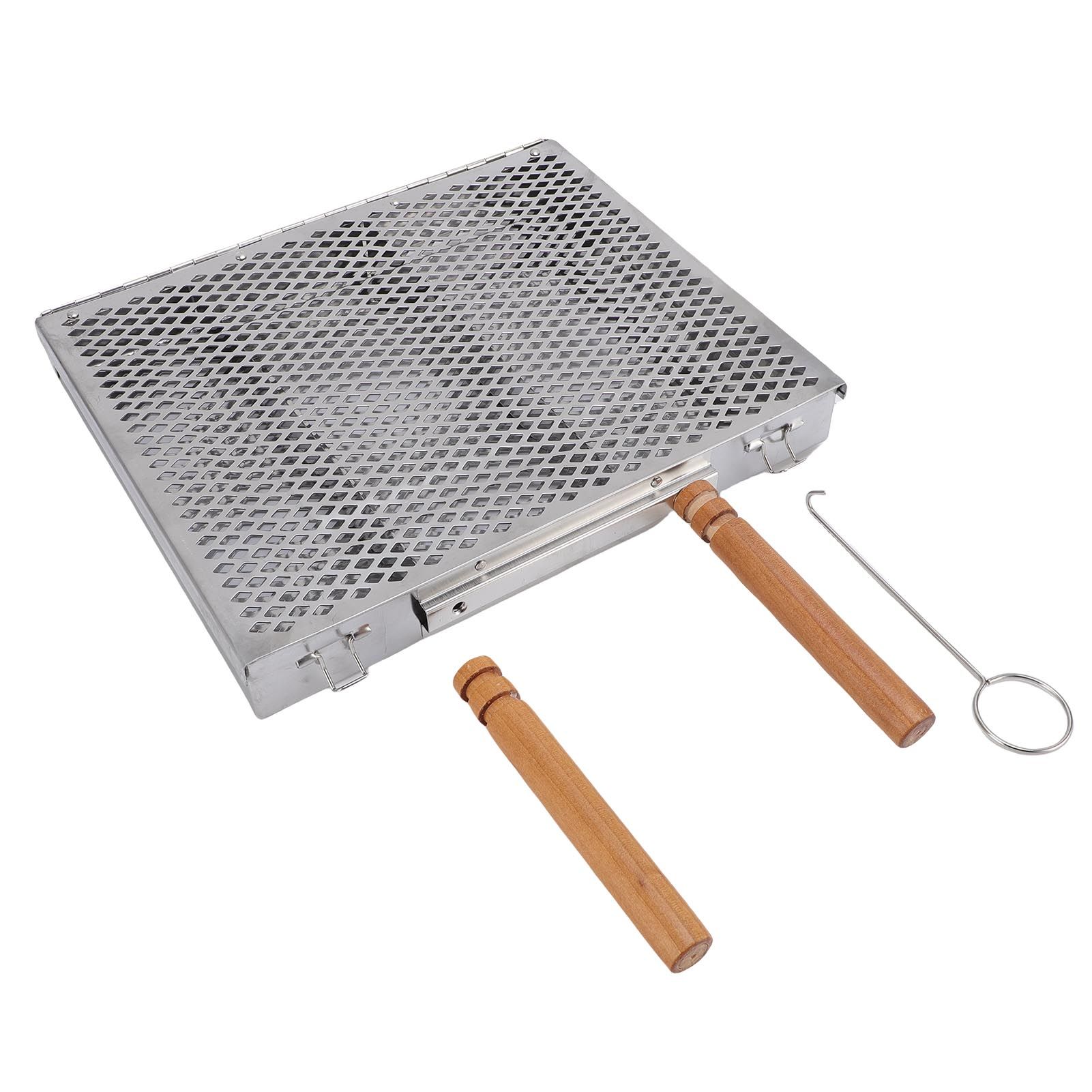 BBQ Grilling Basket Stainless Steel Portable Outdoor Camping Barbecue Basket