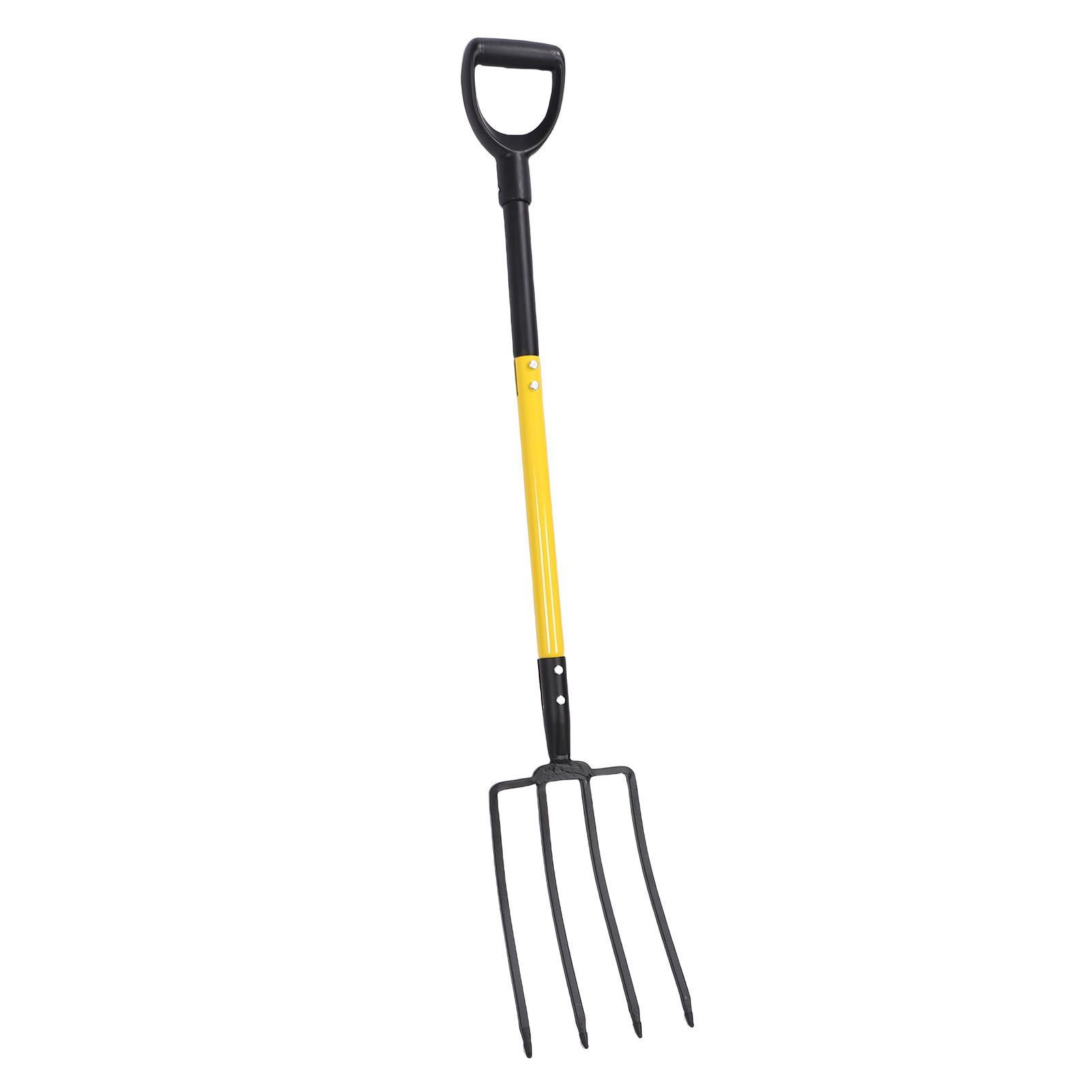 46 Inch Pitch Fork Y Grip Versatile 4 Tines Garden Spading Fork for Gardening view 4