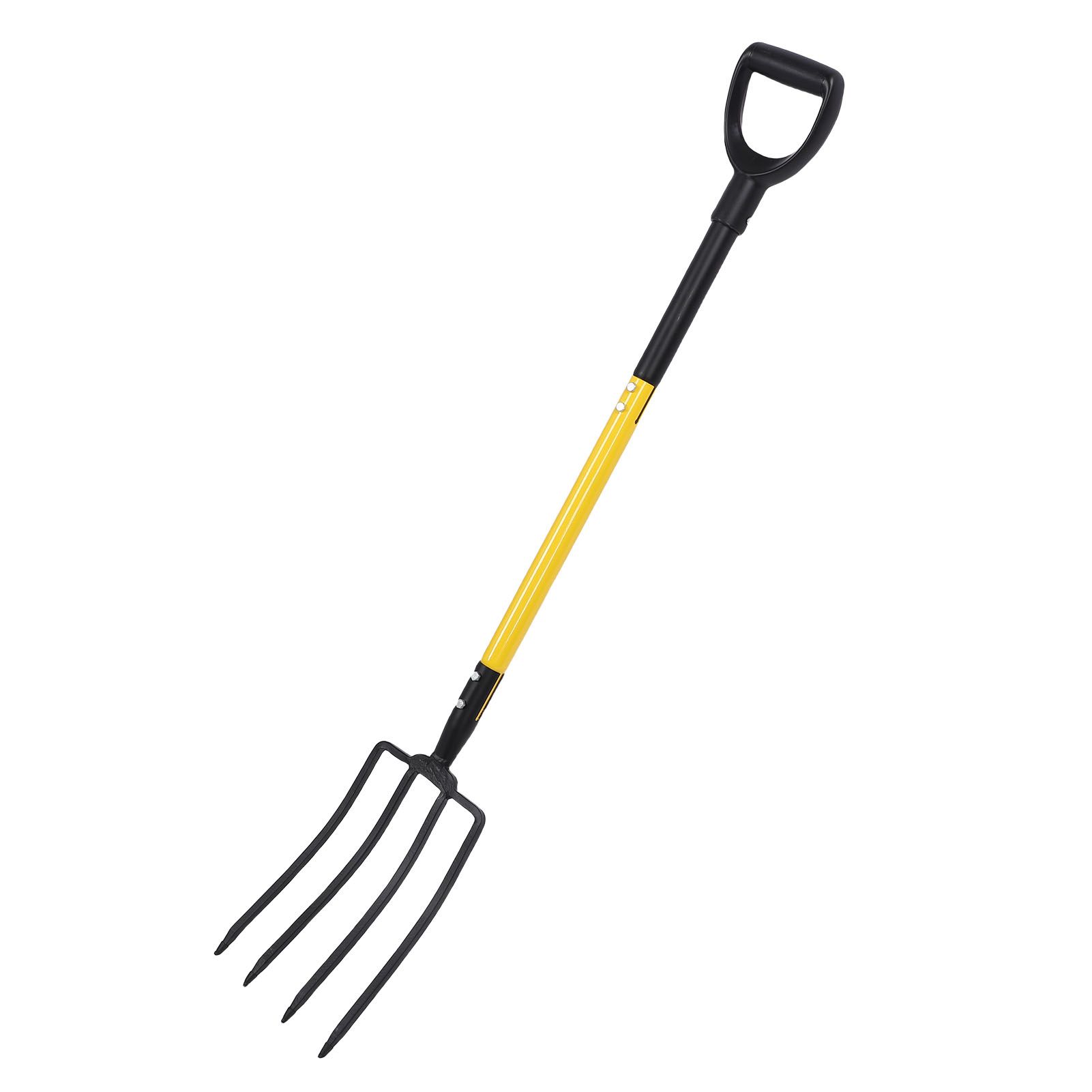 46 Inch Pitch Fork Y Grip Versatile 4 Tines Garden Spading Fork for Gardening view 8