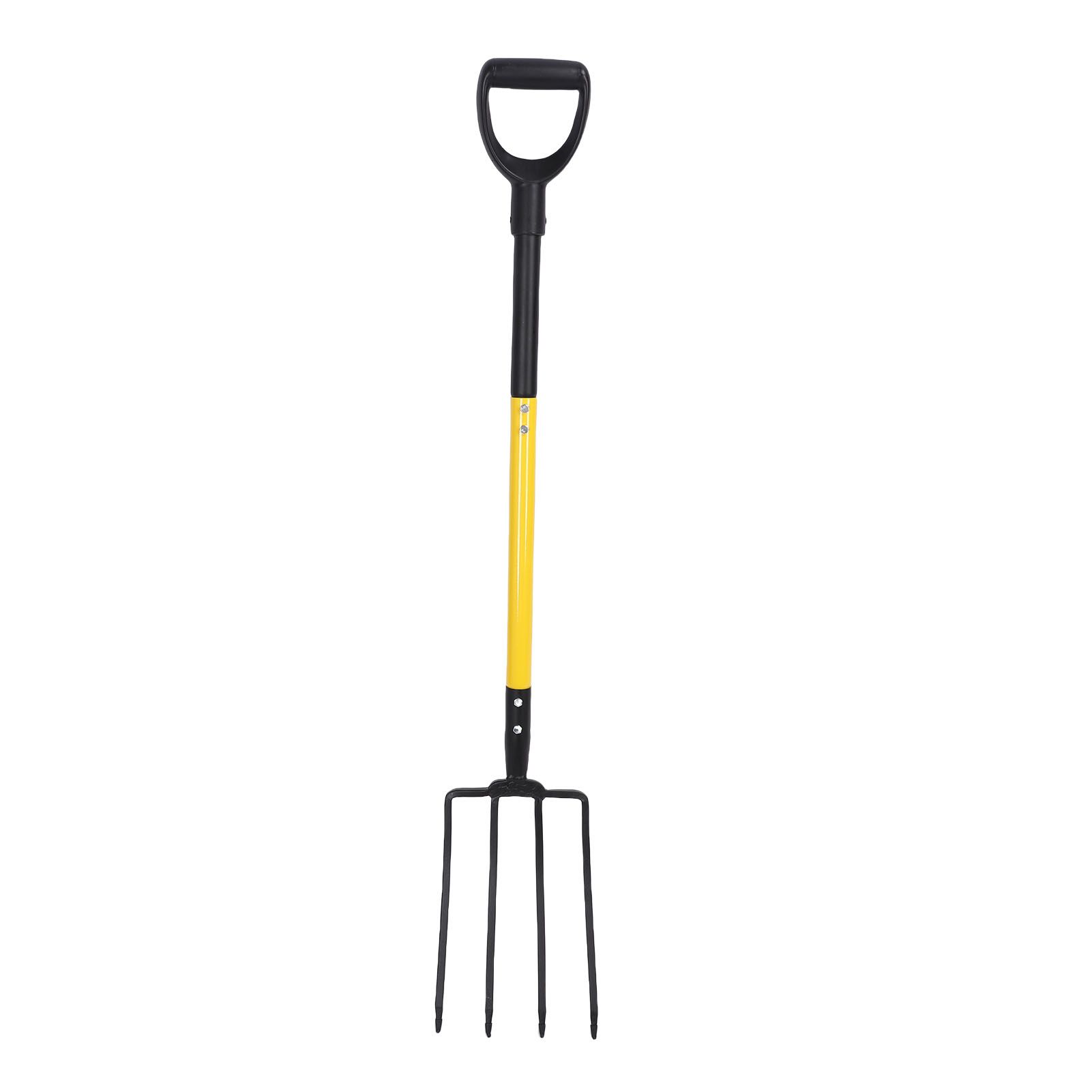 46 Inch Pitch Fork Y Grip Versatile 4 Tines Garden Spading Fork for Gardening view 11