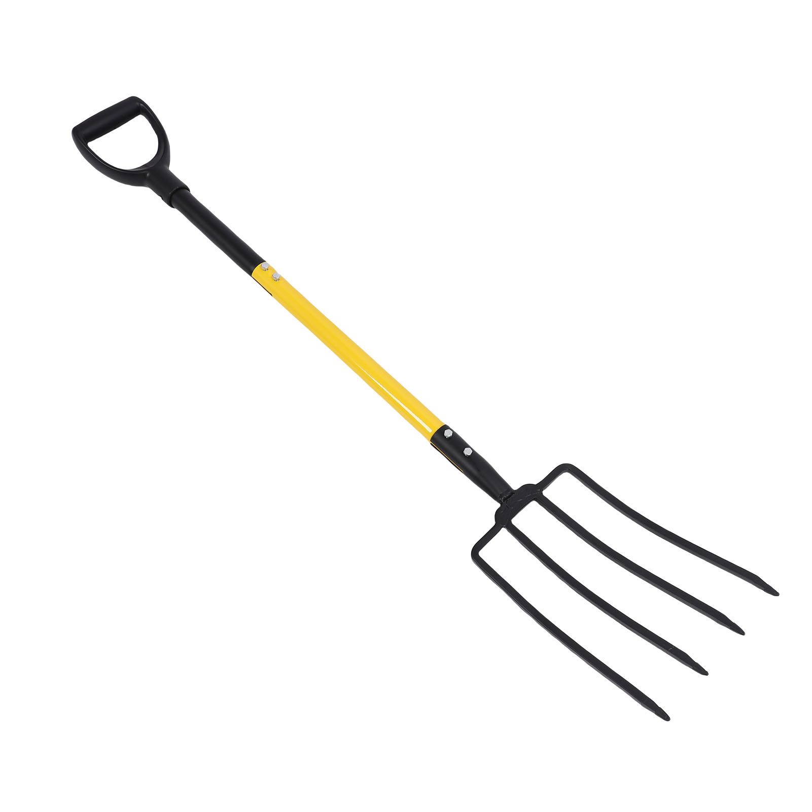 46 Inch Pitch Fork Y Grip Versatile 4 Tines Garden Spading Fork for Gardening view 12
