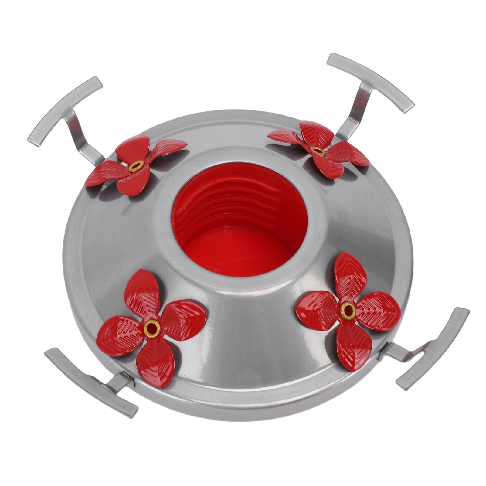 Hummingbird Feeder Base Iron and Plastic 1.77 Inch Hummingbird Feeder Bottom view 4