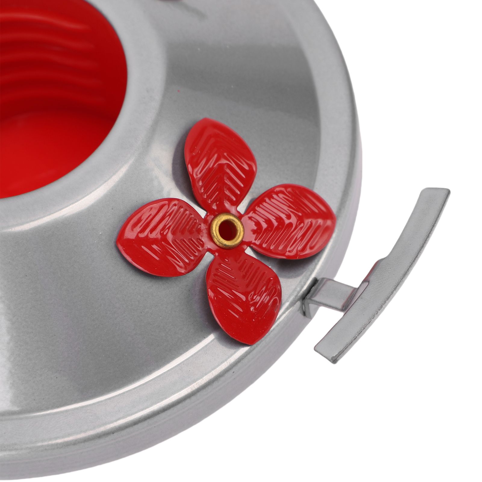 Hummingbird Feeder Base Iron and Plastic 1.77 Inch Hummingbird Feeder Bottom view 5