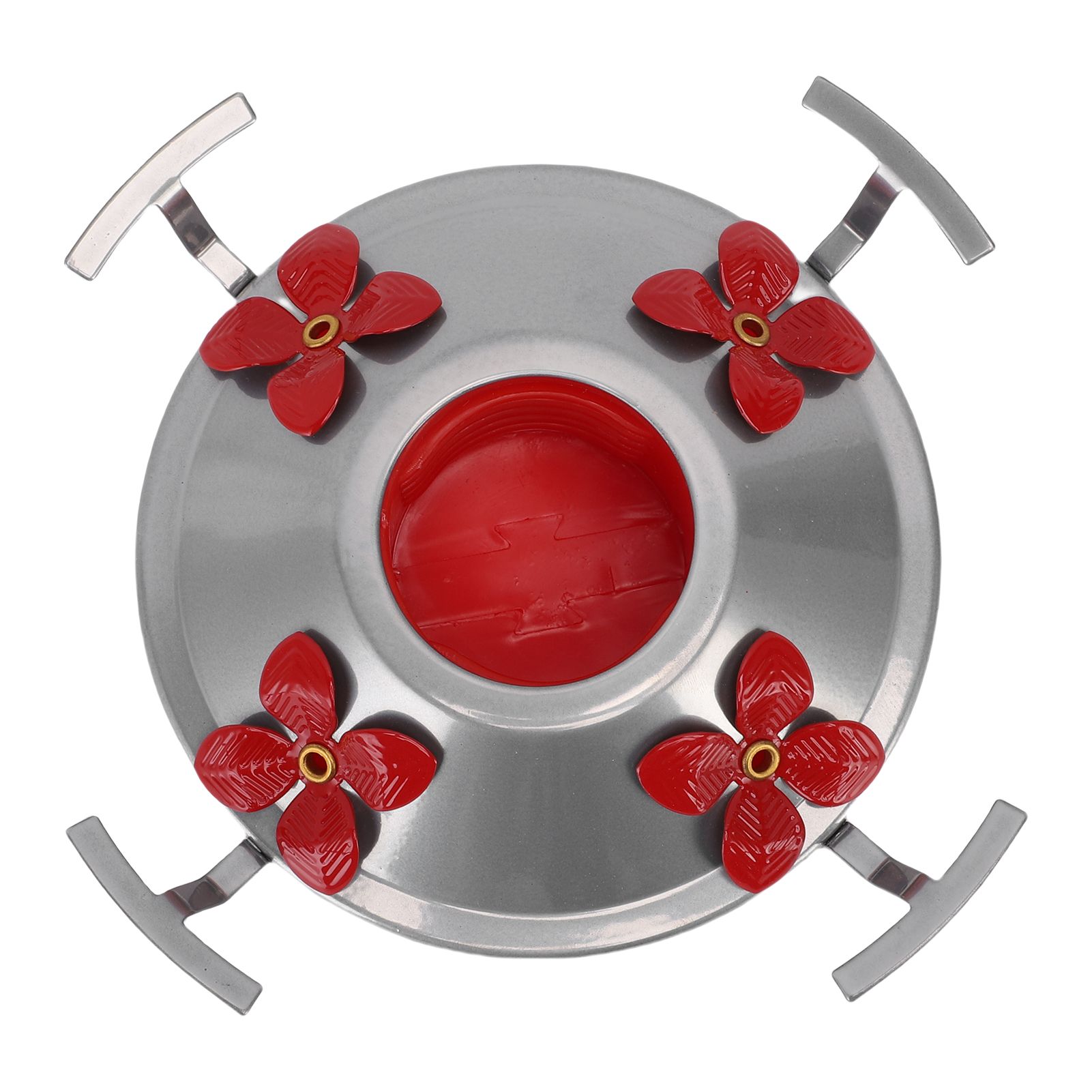 Hummingbird Feeder Base Iron and Plastic 1.77 Inch Hummingbird Feeder Bottom view 6