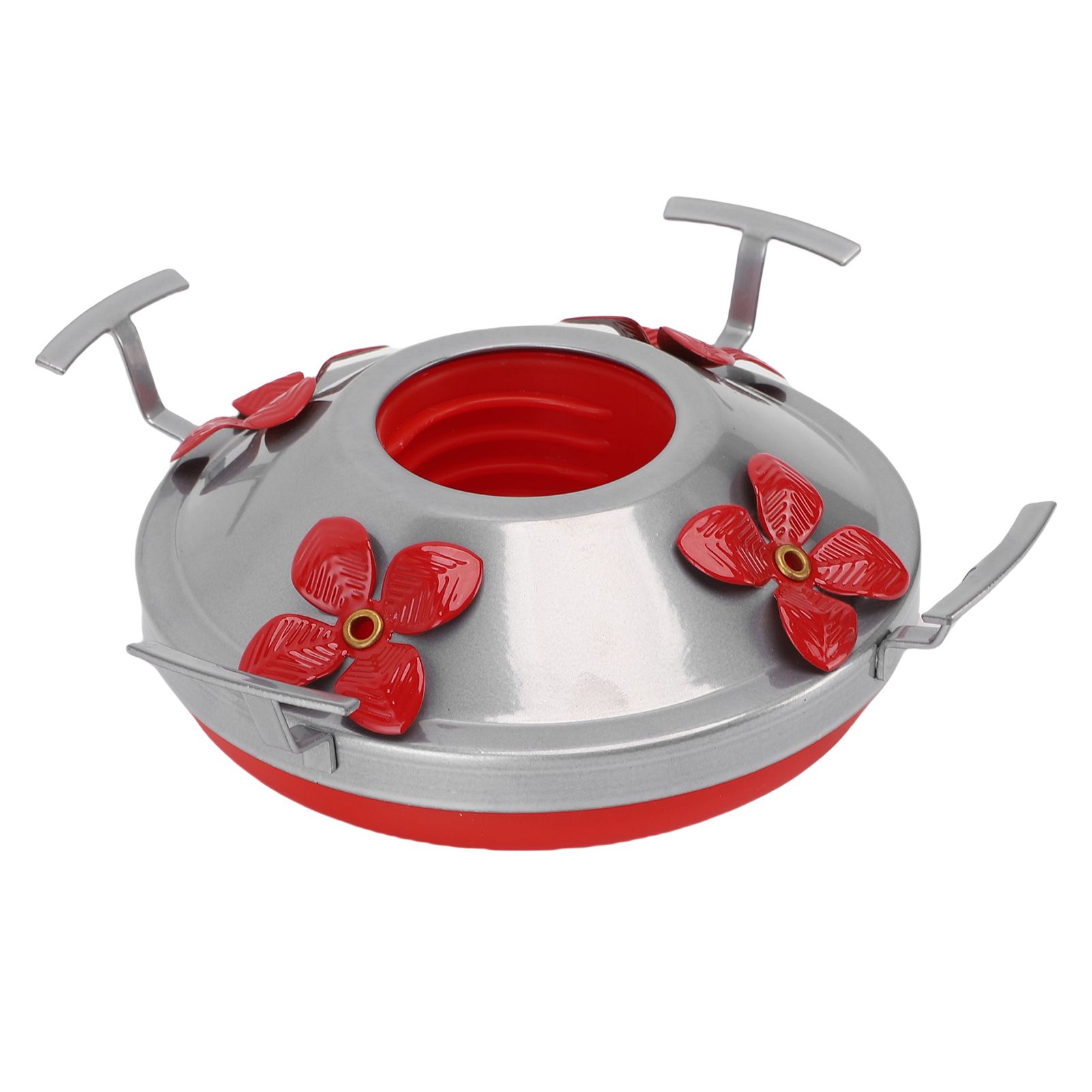 Hummingbird Feeder Base Iron and Plastic 1.77 Inch Hummingbird Feeder Bottom view 11