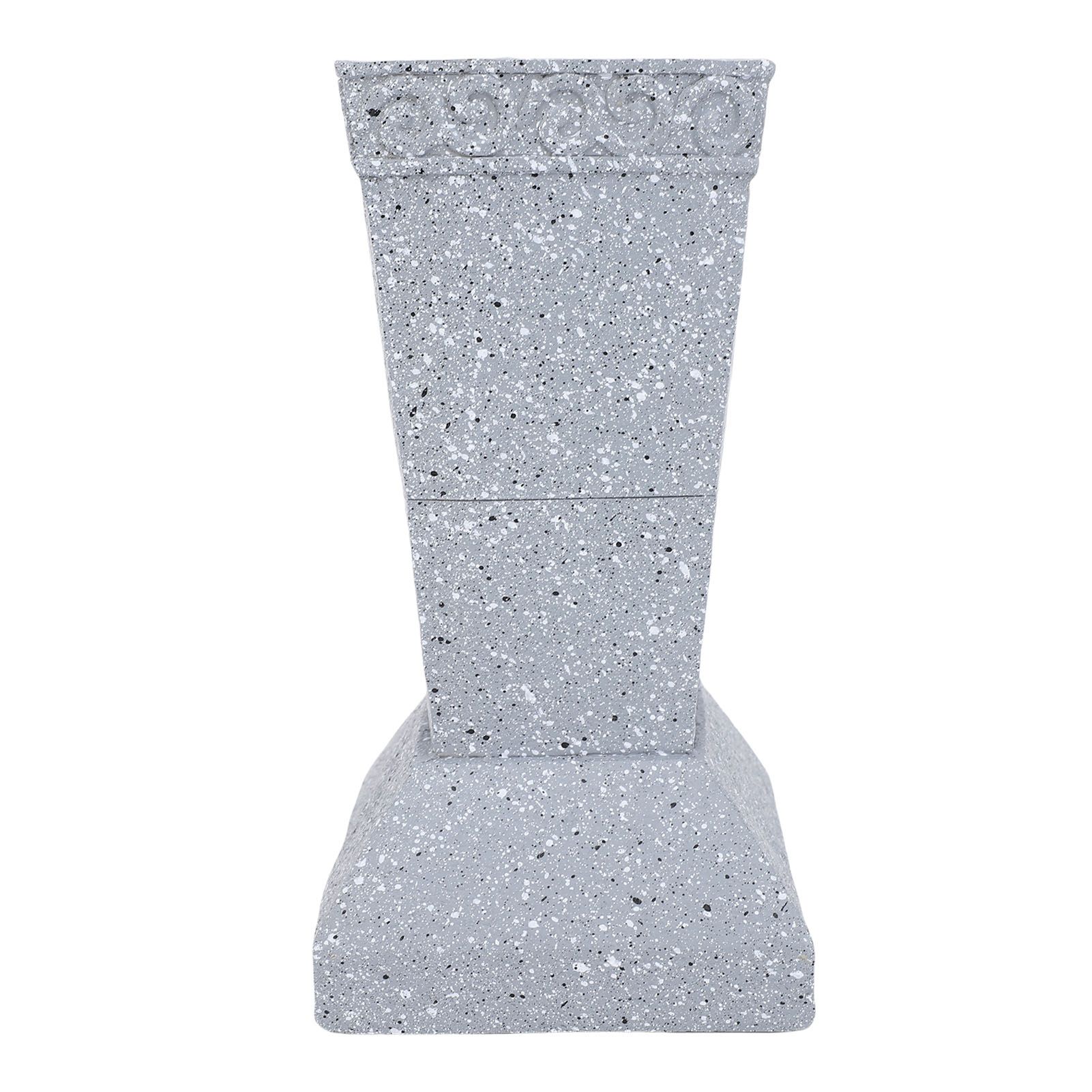 Solar Cemetery Grave Vase Resin Gravestone Vase with LED Ground Stake view 10