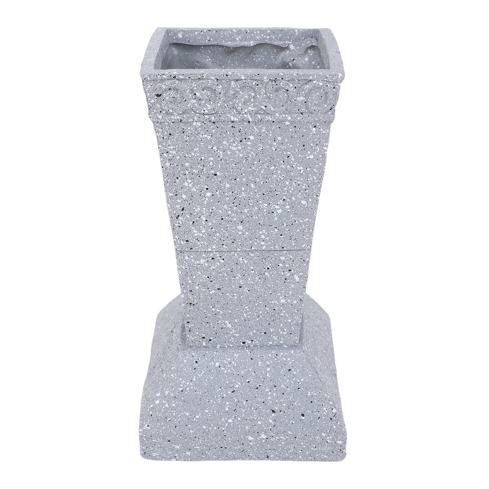 Solar Cemetery Grave Vase Resin Gravestone Vase with LED Ground Stake view 11