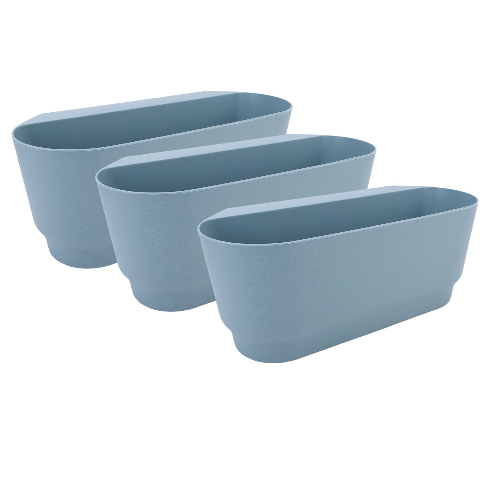 3PCS Hanging Flower Pots Railing Fence Planter Holder with Drainage Holes for view 8