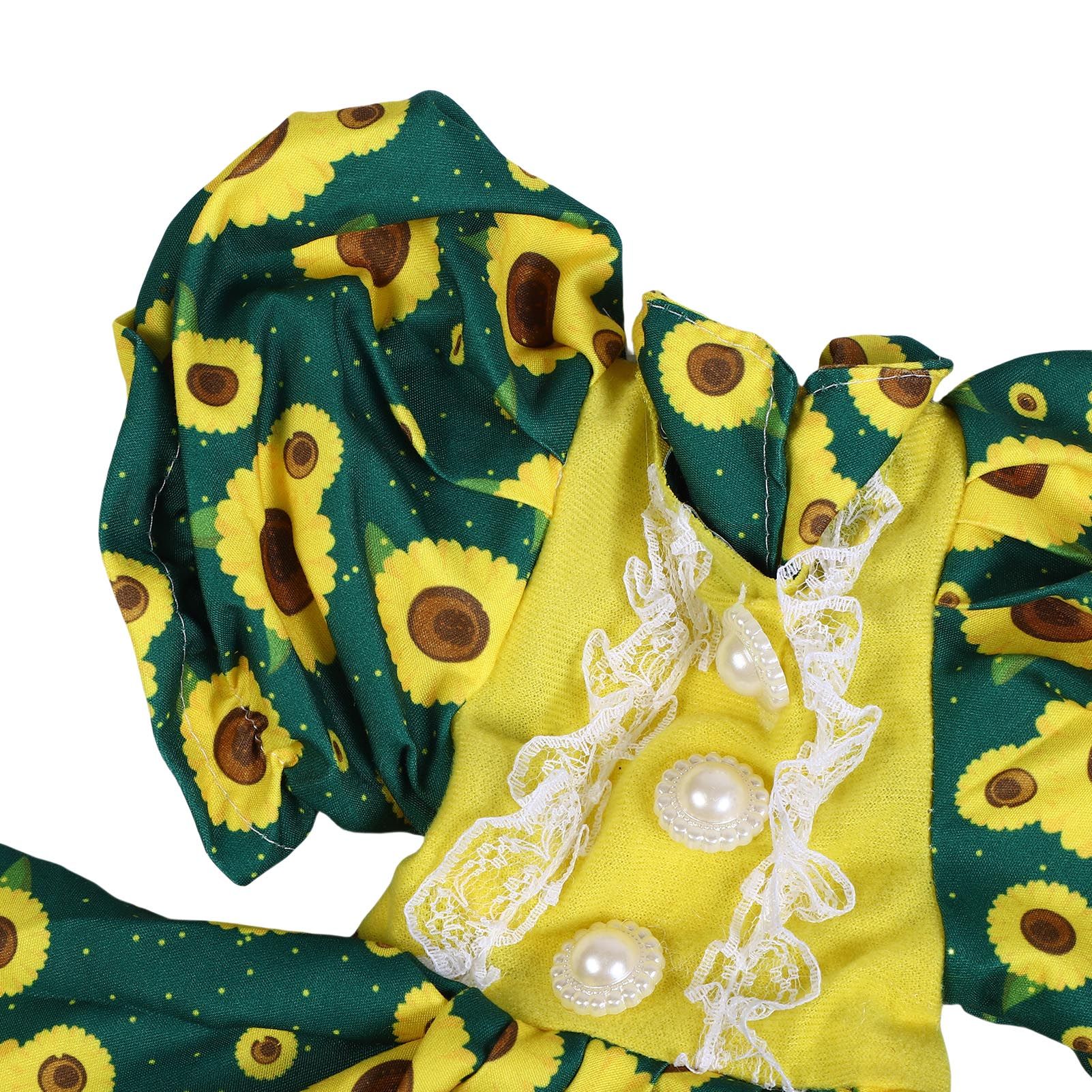 Sunflower Goose Outfit Unique Fade Proof Machine Washable Goose Statue Costume view 2