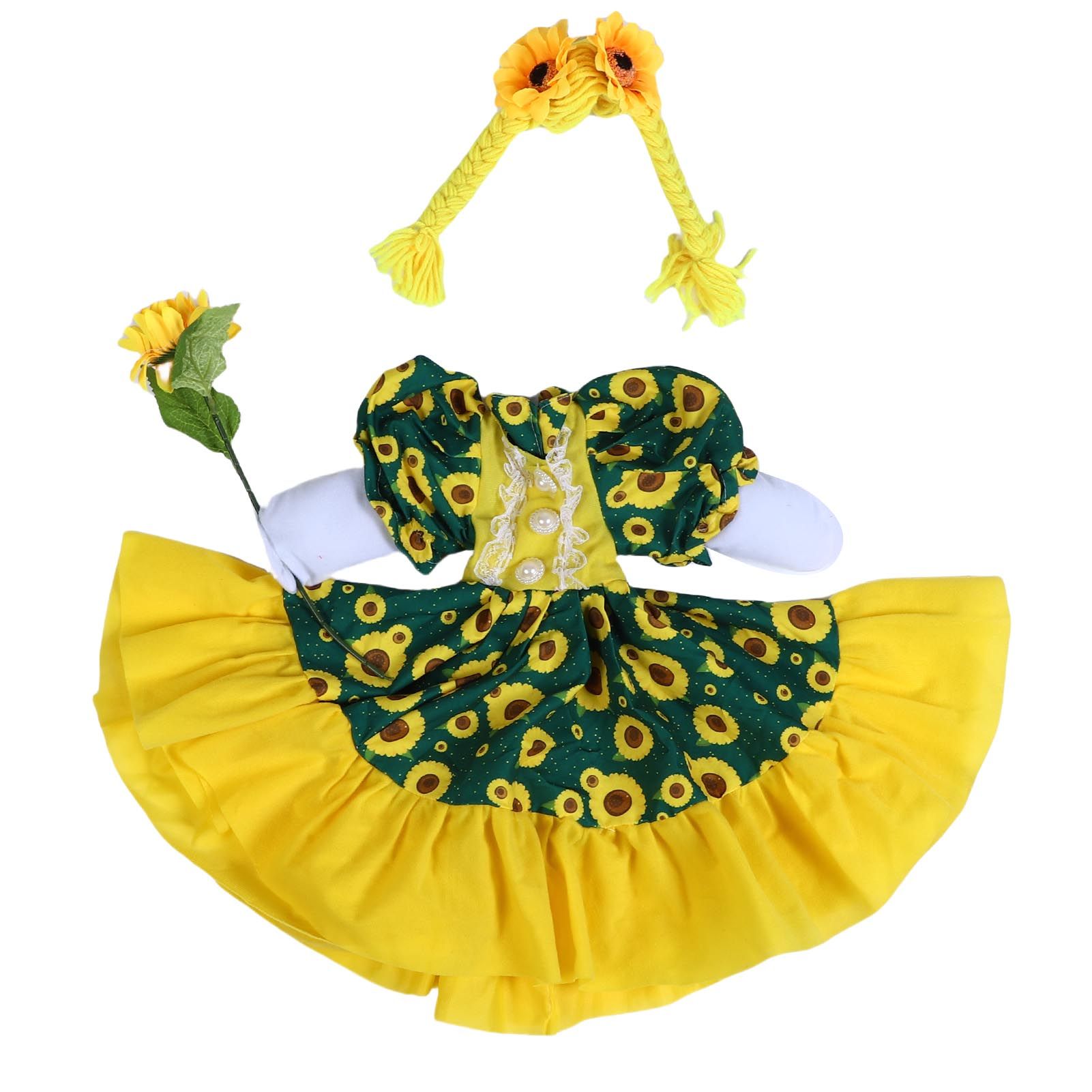 Sunflower Goose Outfit Unique Fade Proof Machine Washable Goose Statue Costume view 3
