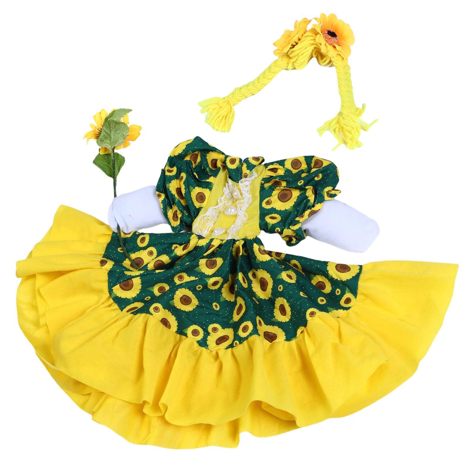Sunflower Goose Outfit Unique Fade Proof Machine Washable Goose Statue Costume view 4