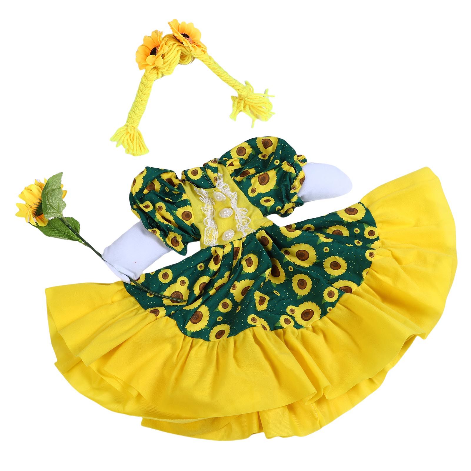 Sunflower Goose Outfit Unique Fade Proof Machine Washable Goose Statue Costume view 12