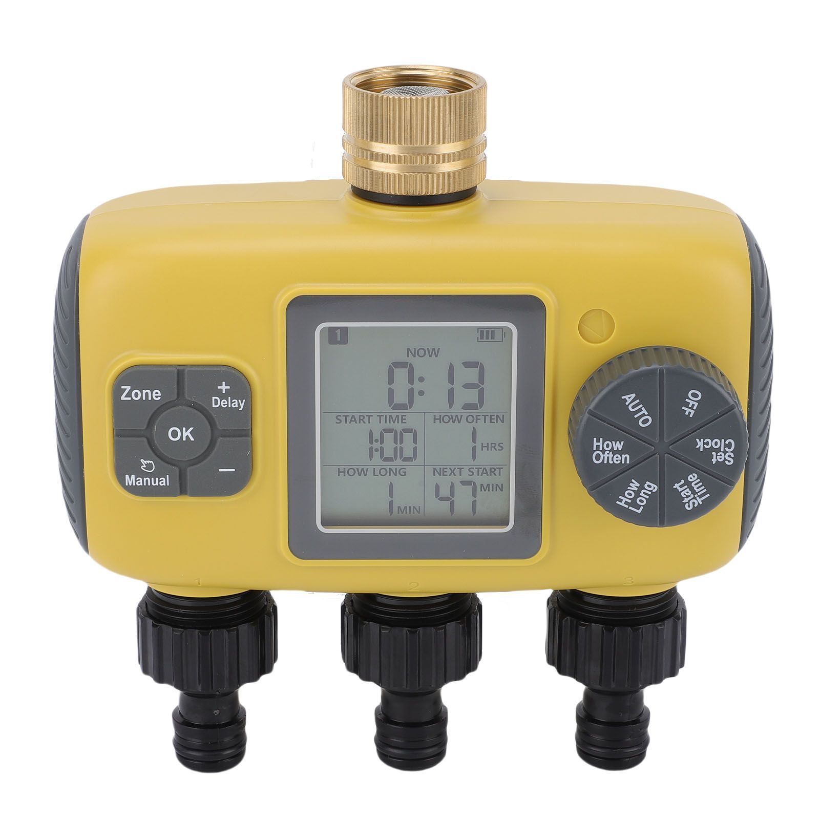 Water Timer with Rain Delay Manual Automatic Mode IPX5 Water Proof 3 Zone view 6
