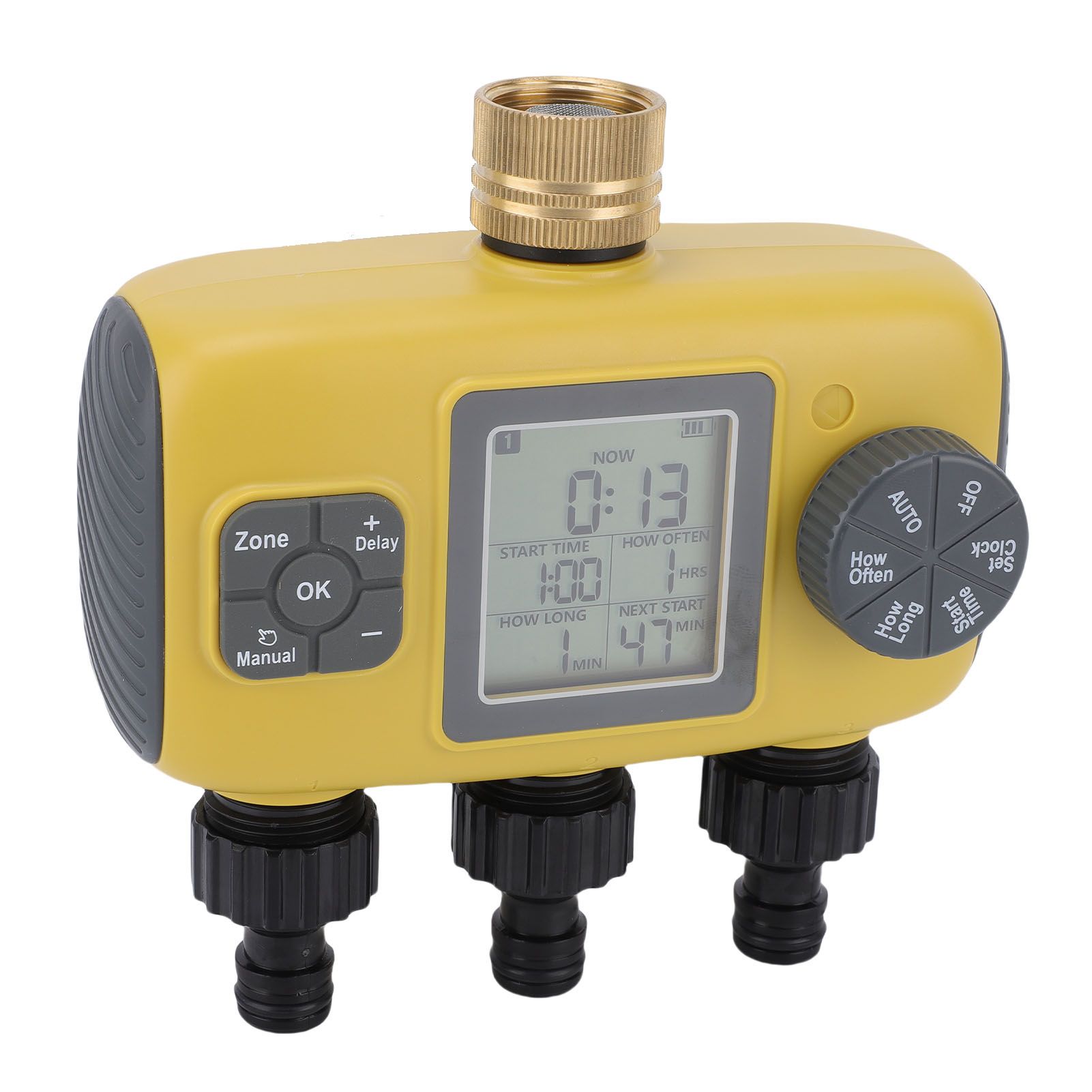 Water Timer with Rain Delay Manual Automatic Mode IPX5 Water Proof 3 Zone view 8