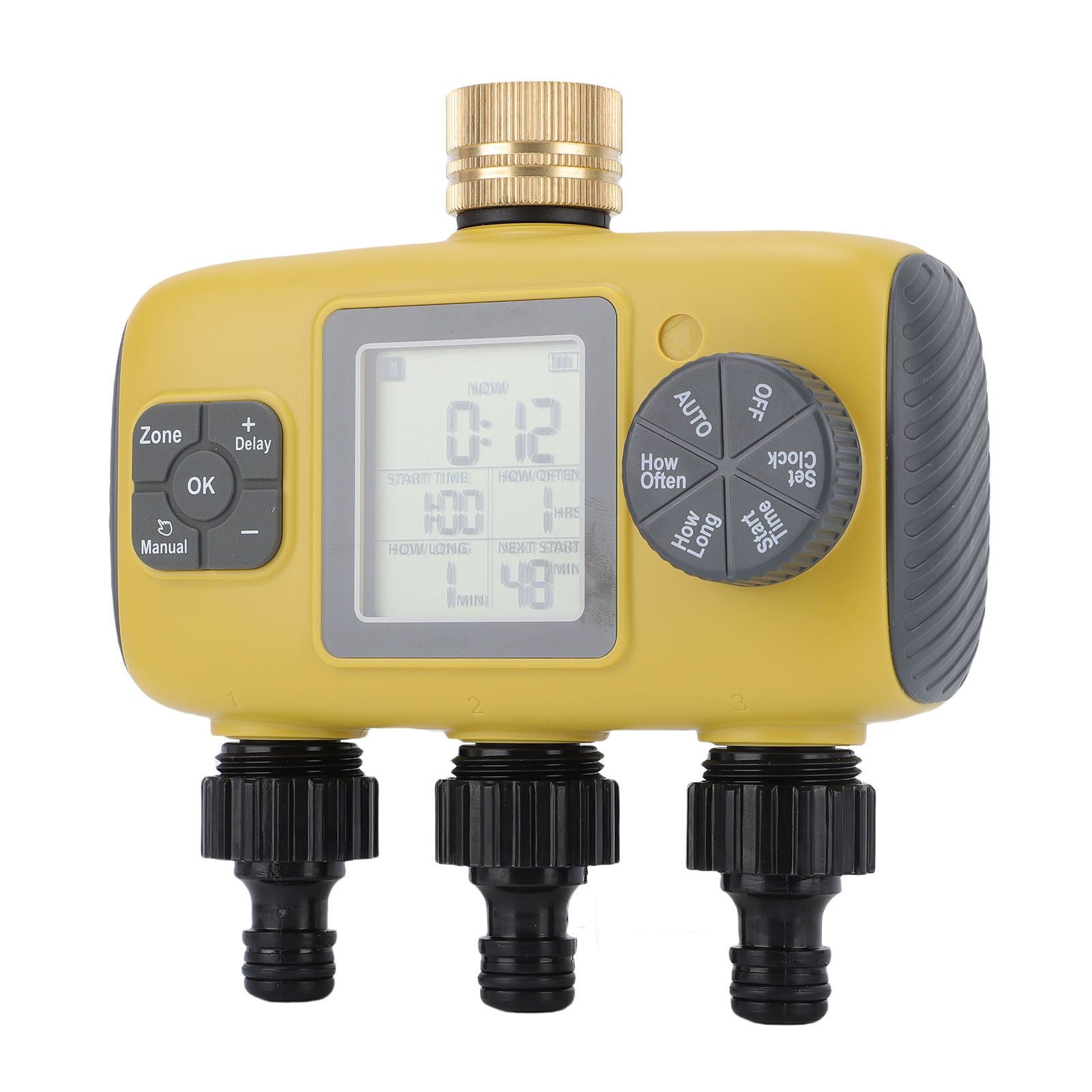 Water Timer with Rain Delay Manual Automatic Mode IPX5 Water Proof 3 Zone view 12