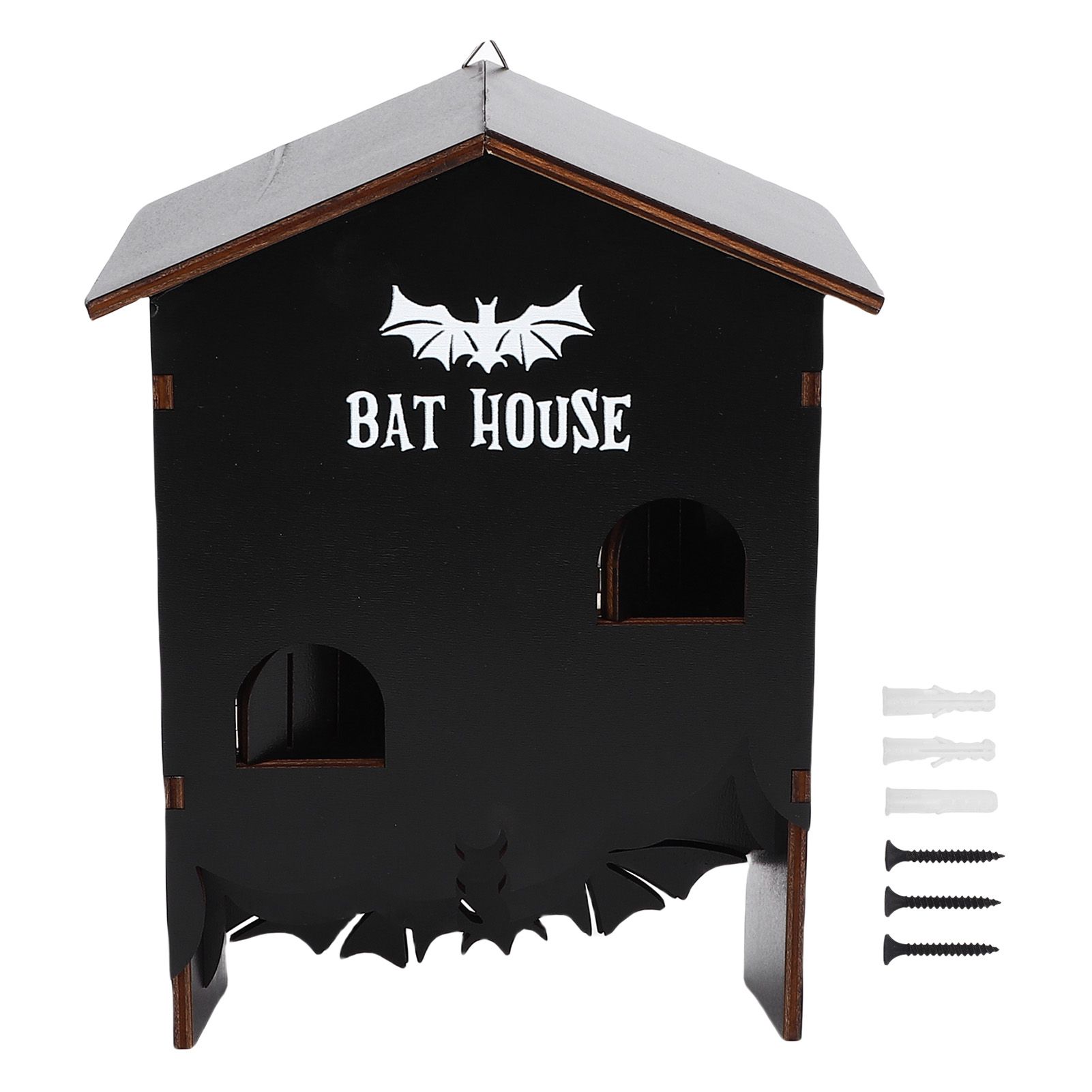 Bat House for Outdoor 3 Chamber Weather Proof Wooden Bat Shelter Box for view 3