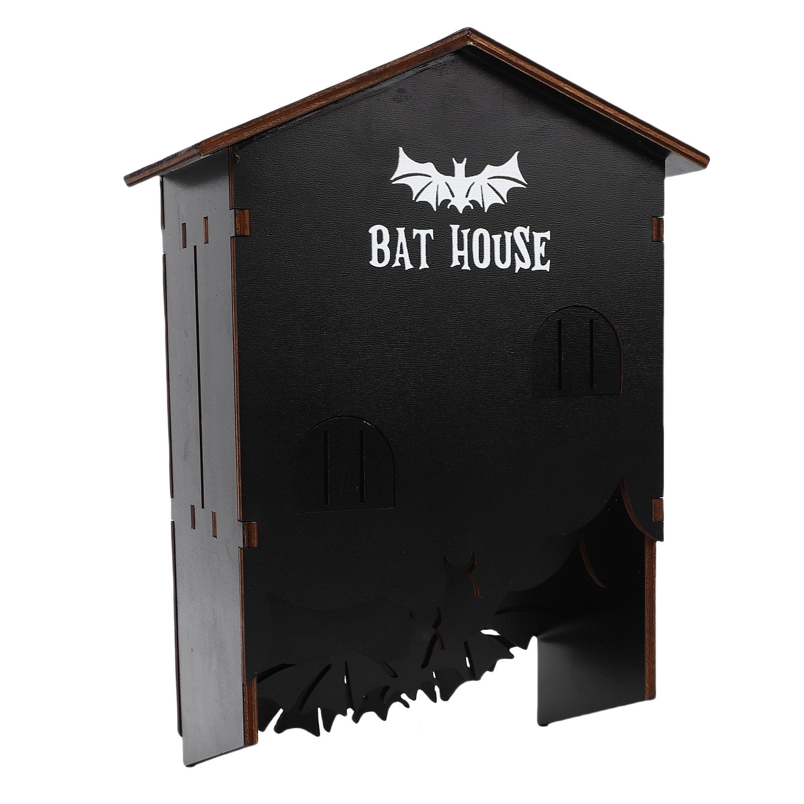 Bat House for Outdoor 3 Chamber Weather Proof Wooden Bat Shelter Box for view 9