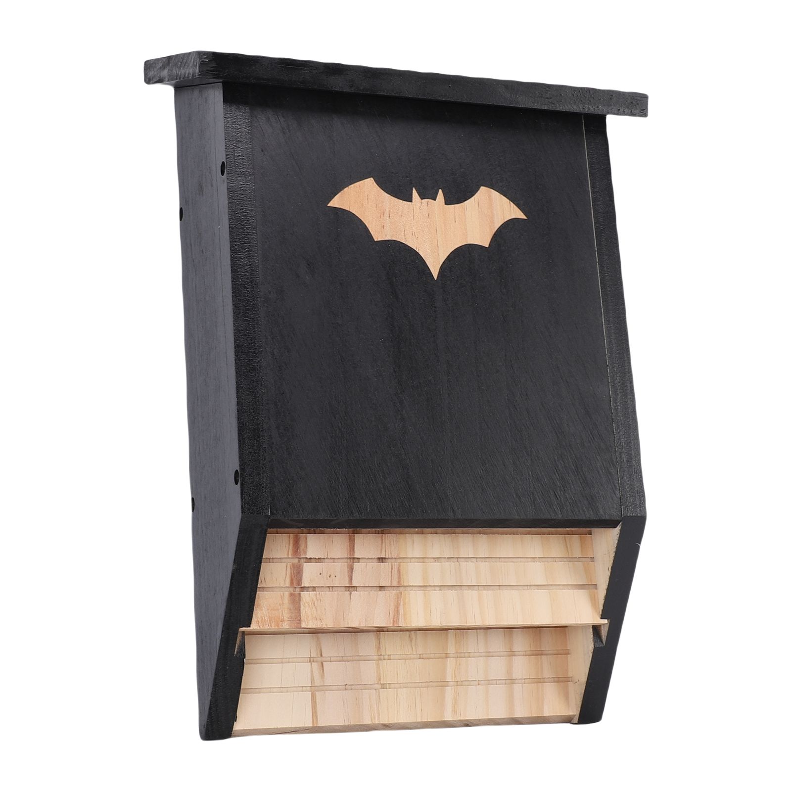Wooden Bat House for Outdoors Double Chamber Bat Box Shelter Easy to Hang Hold