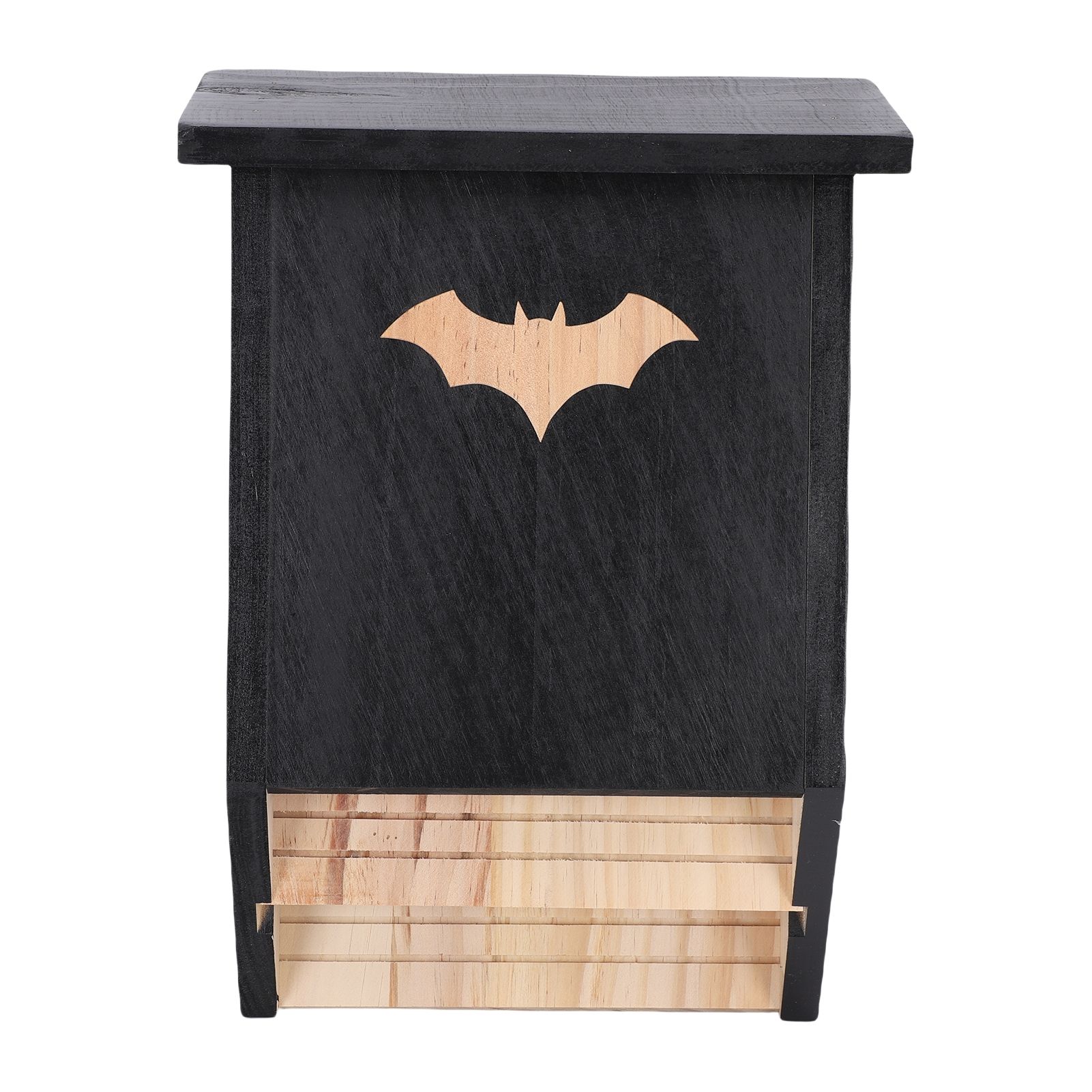 Wooden Bat House for Outdoors Double Chamber Bat Box Shelter Easy to Hang Hold view 3