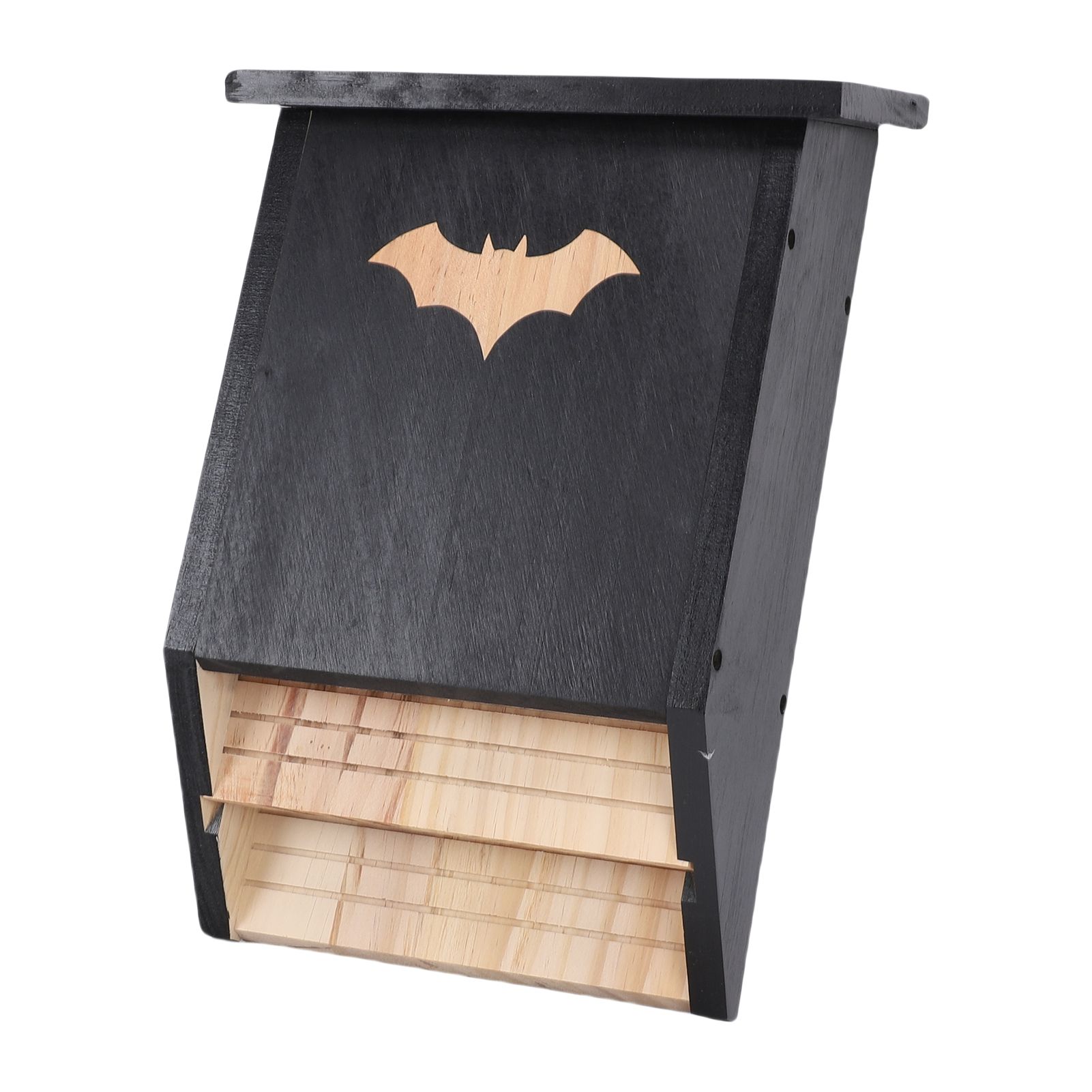 Wooden Bat House for Outdoors Double Chamber Bat Box Shelter Easy to Hang Hold view 10