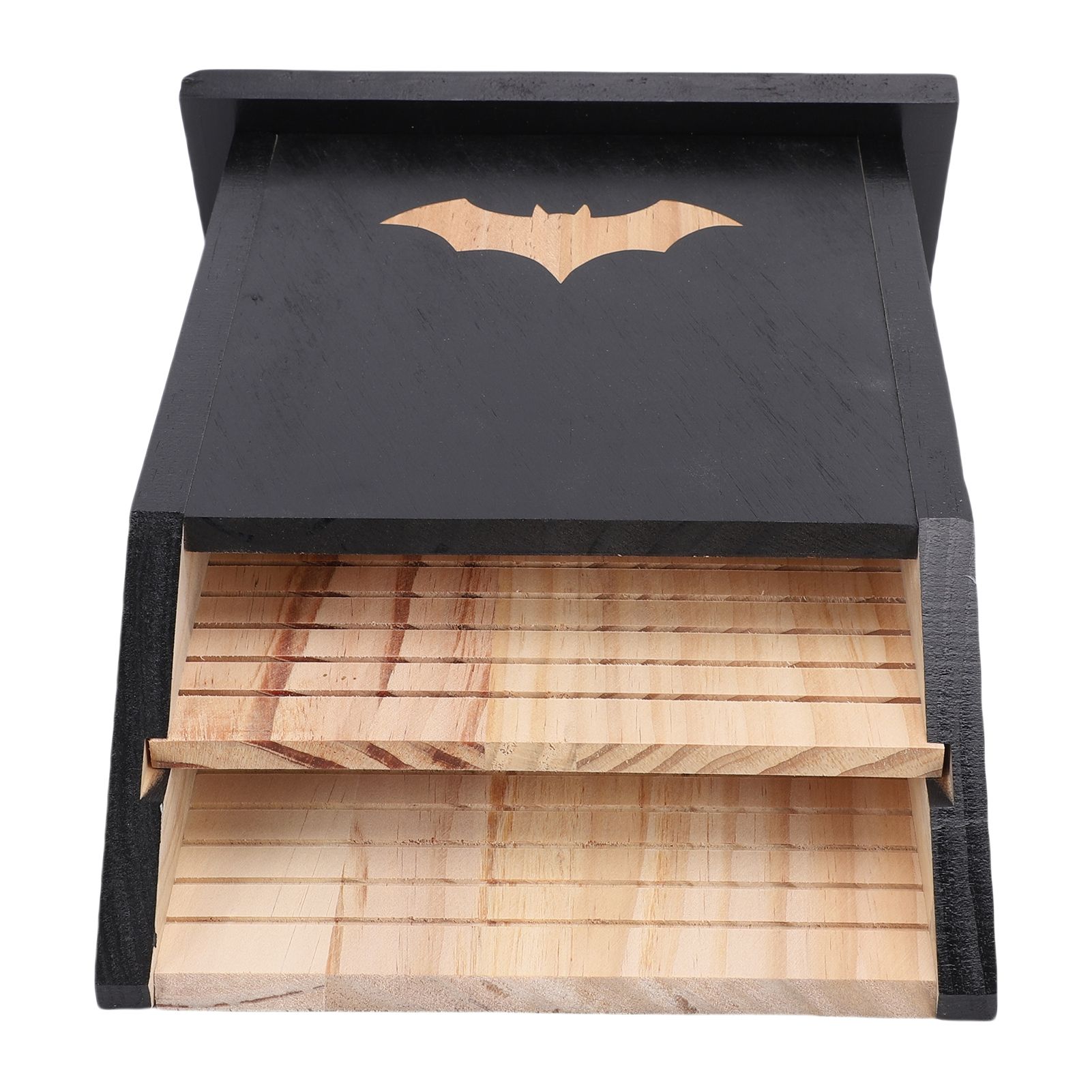 Wooden Bat House for Outdoors Double Chamber Bat Box Shelter Easy to Hang Hold view 12