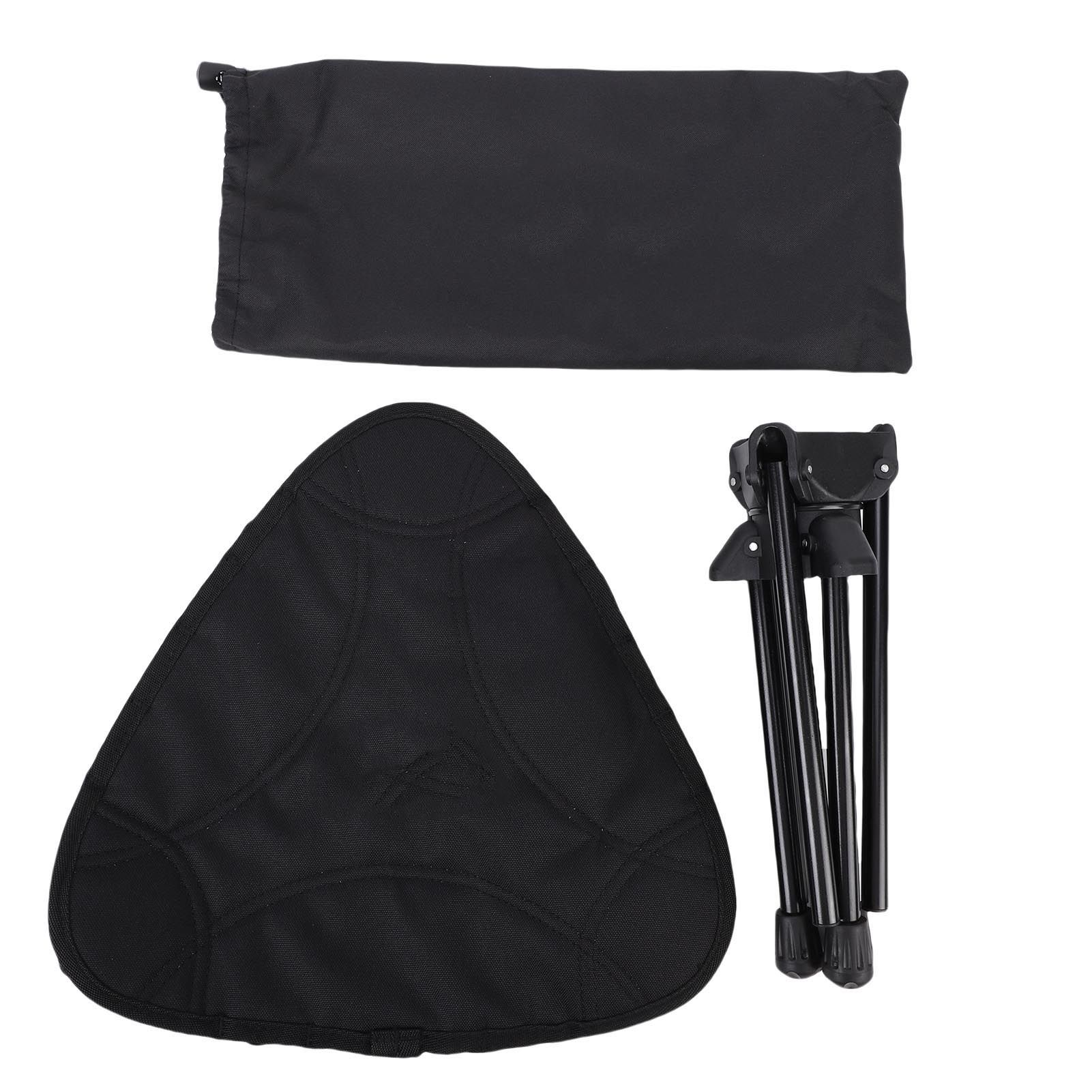 Folding Camping Stool 360 Degree Rotating Lightweight Triangular Portable view 3