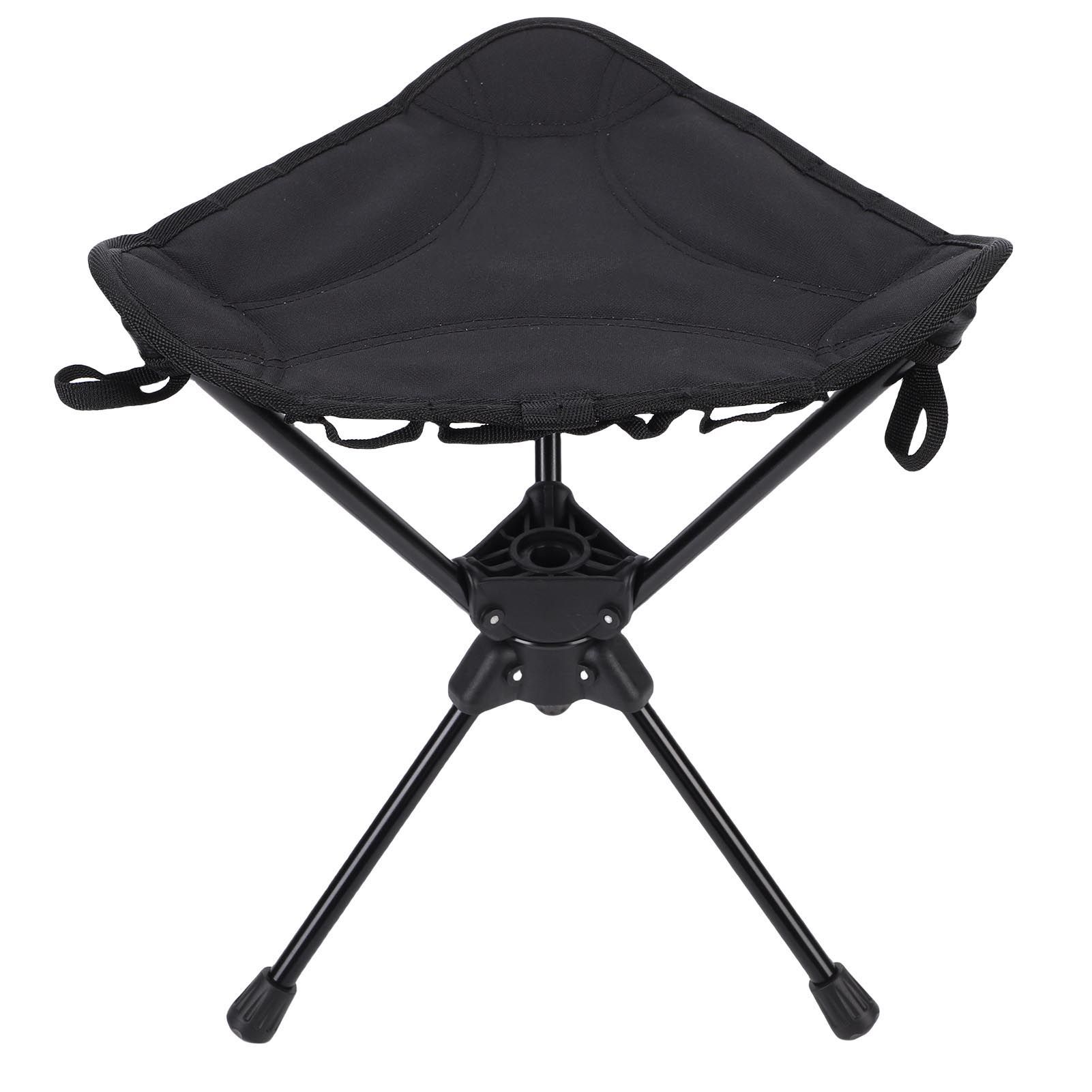 Folding Camping Stool 360 Degree Rotating Lightweight Triangular Portable view 4