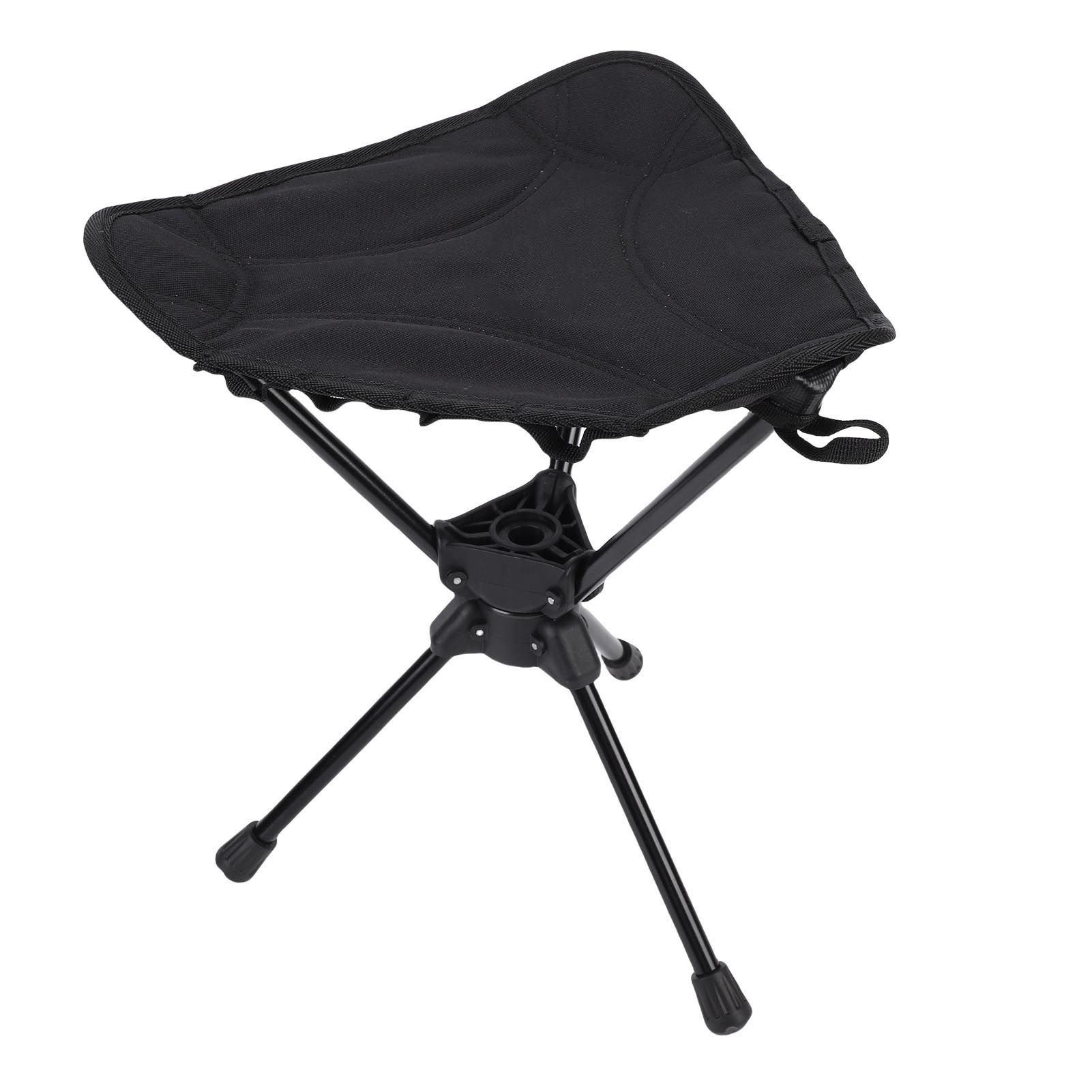 Folding Camping Stool 360 Degree Rotating Lightweight Triangular Portable view 10