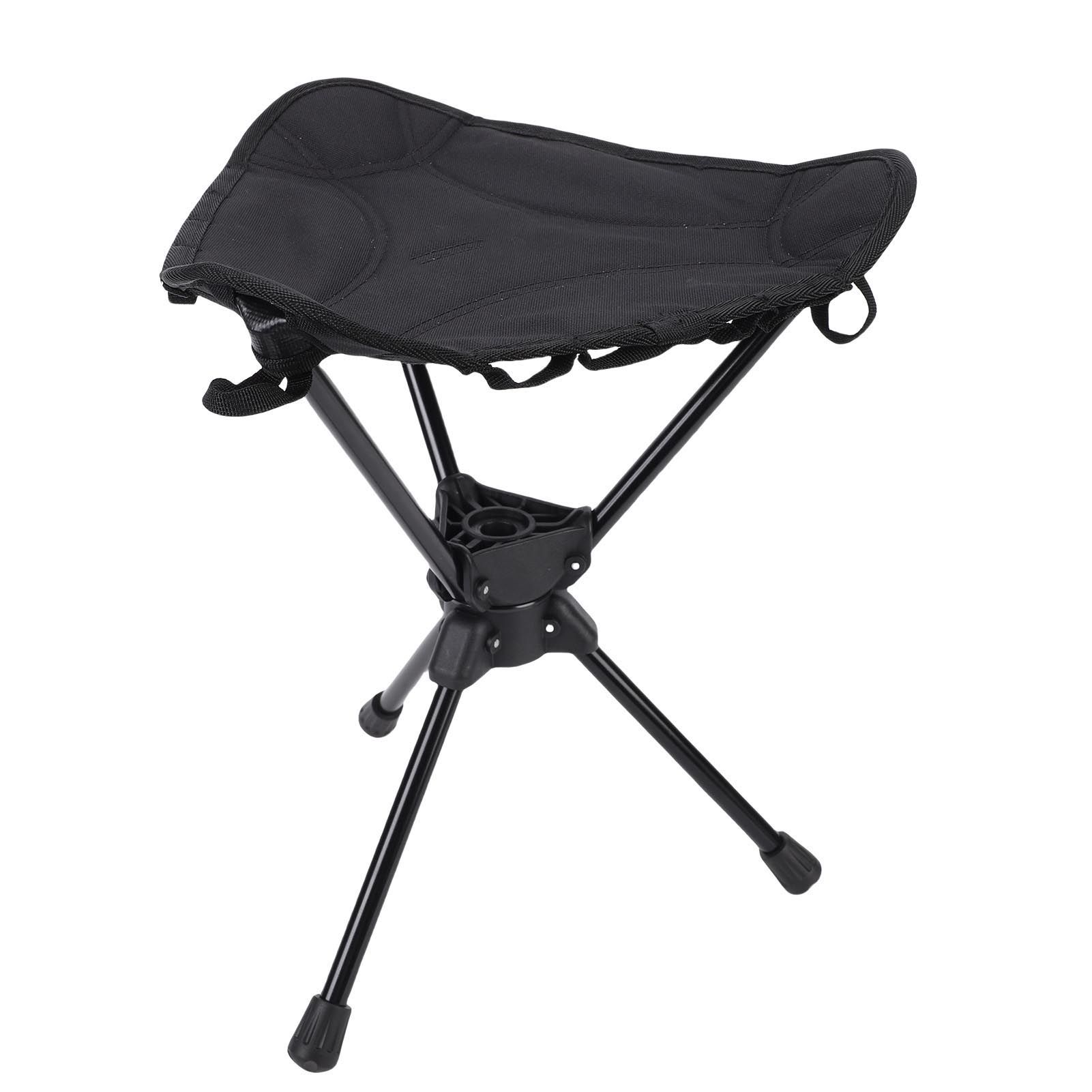 Folding Camping Stool 360 Degree Rotating Lightweight Triangular Portable view 12