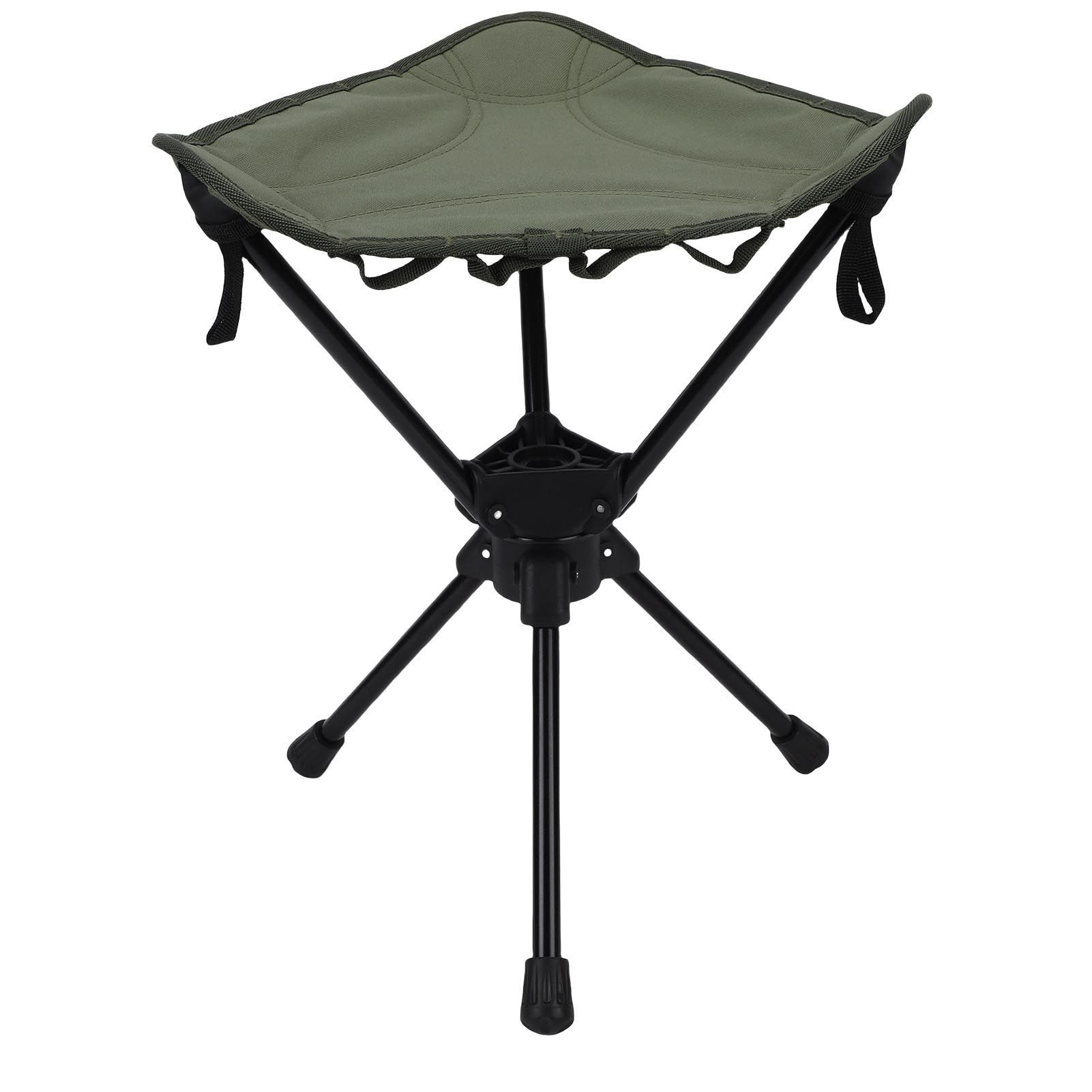 Folding Camping Stool 360 Degree Rotating Lightweight Triangular Portable view 6