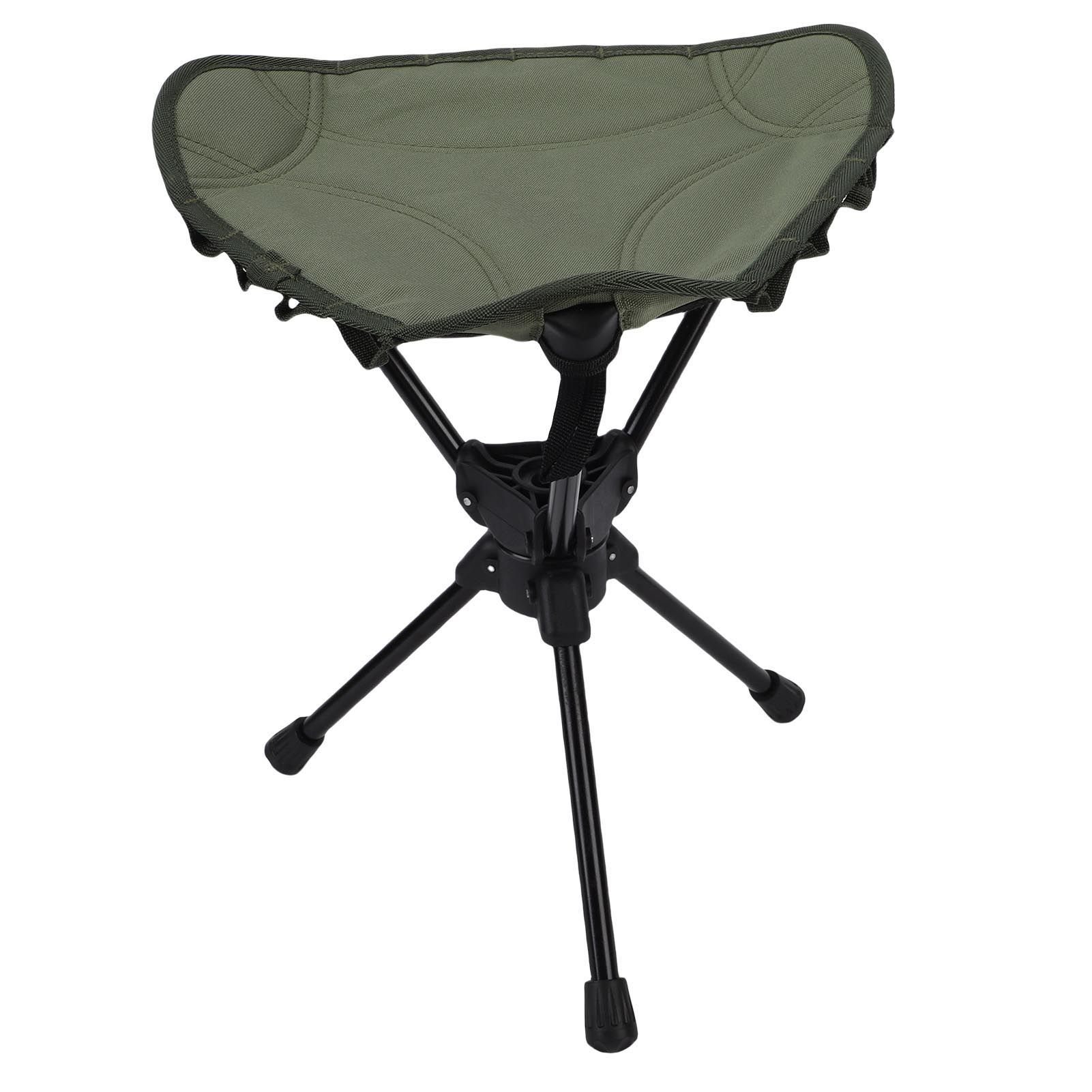 Folding Camping Stool 360 Degree Rotating Lightweight Triangular Portable view 8