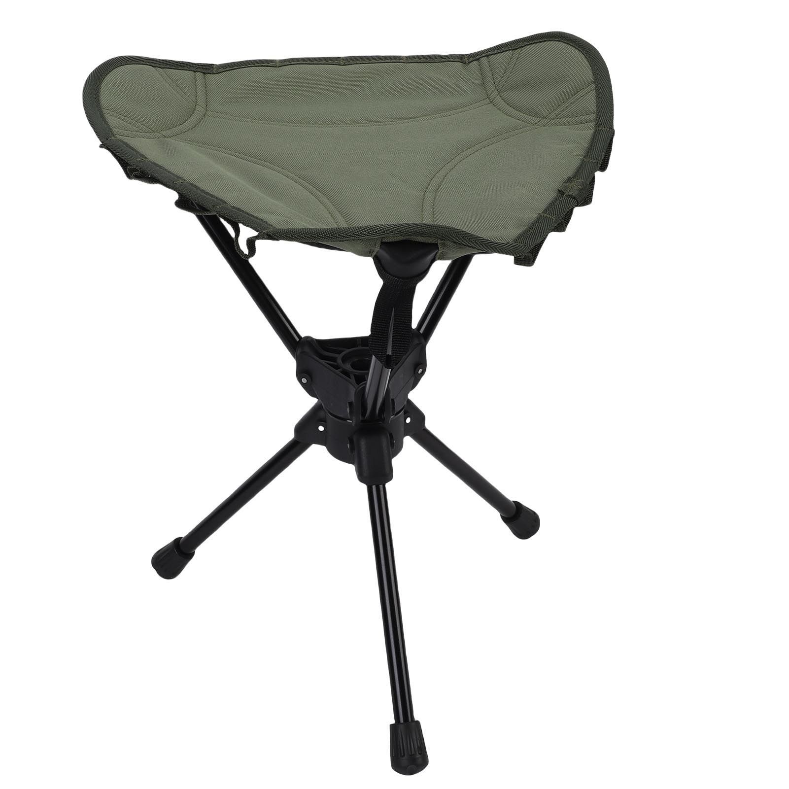 Folding Camping Stool 360 Degree Rotating Lightweight Triangular Portable view 9