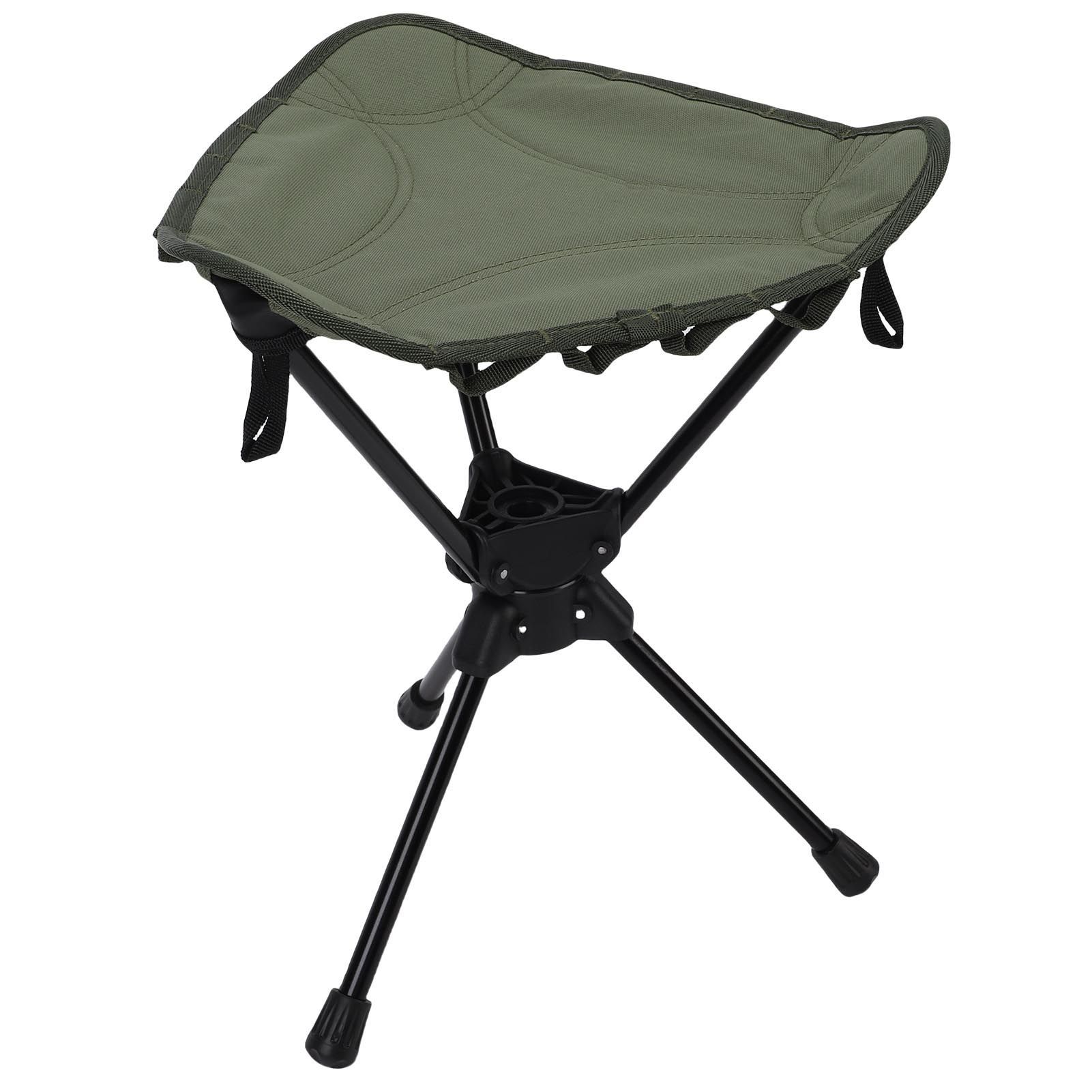 Folding Camping Stool 360 Degree Rotating Lightweight Triangular Portable view 10