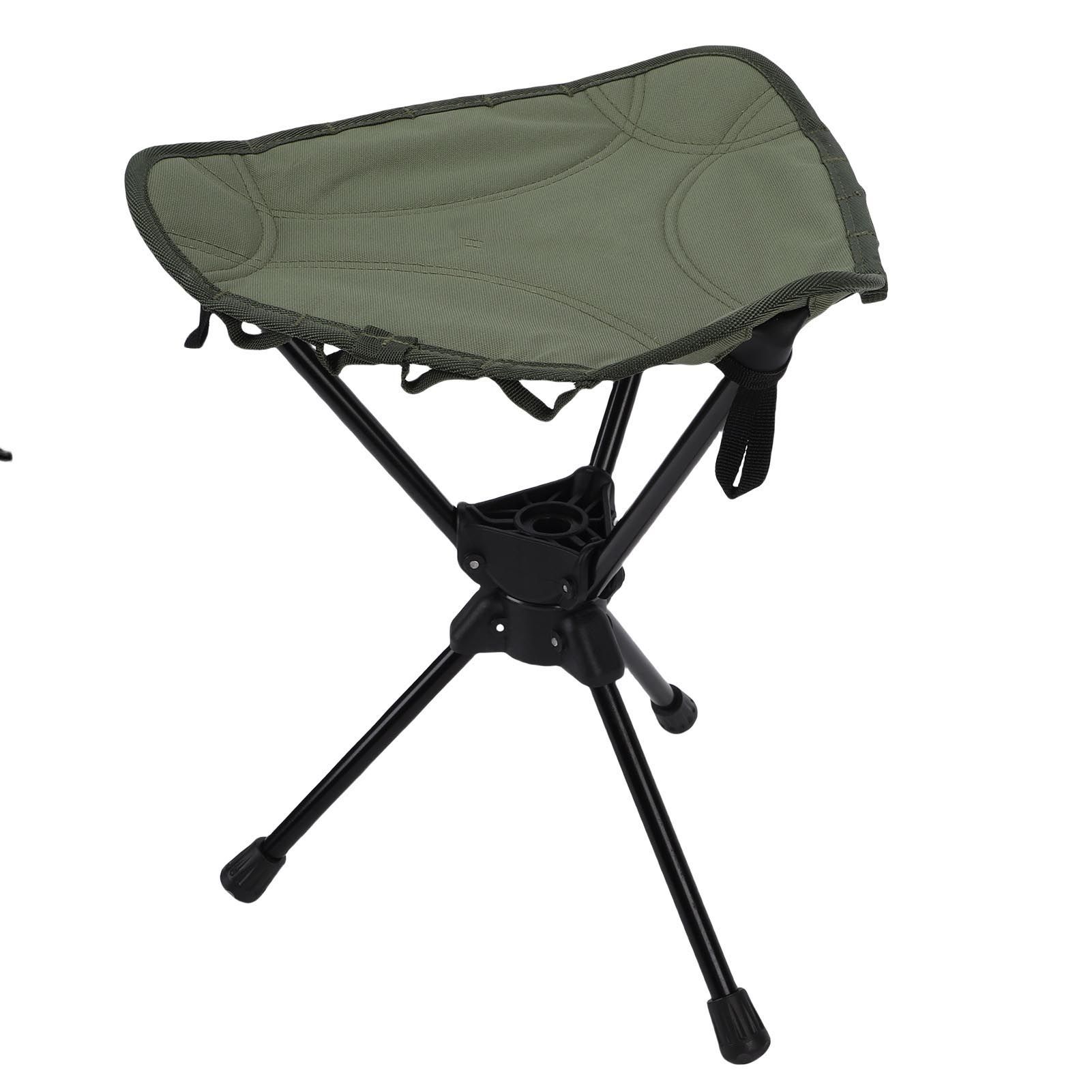 Folding Camping Stool 360 Degree Rotating Lightweight Triangular Portable view 11