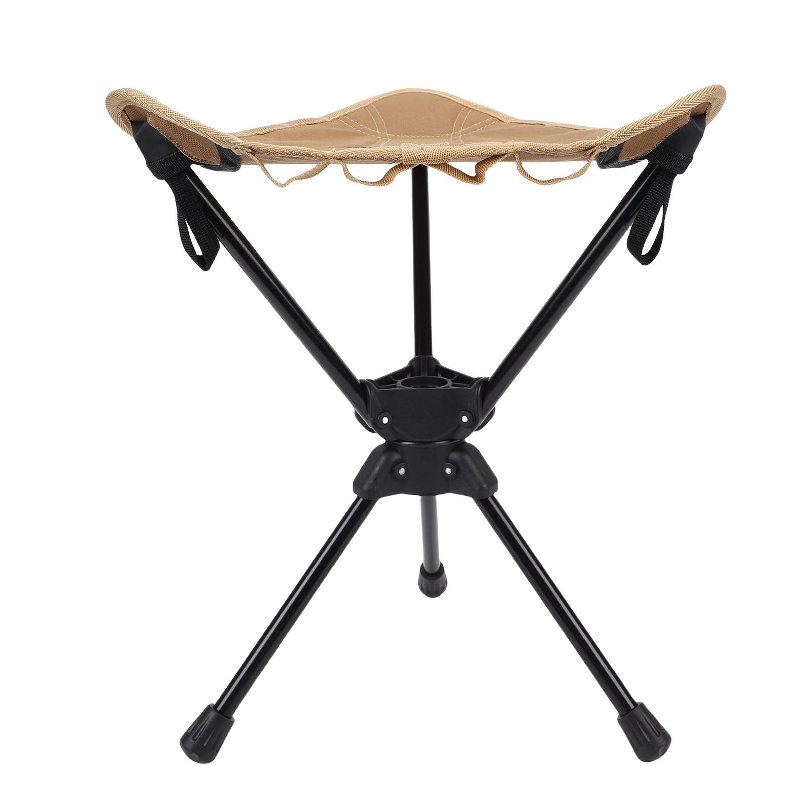 Folding Camping Stool 360 Degree Rotating Lightweight Triangular Portable
