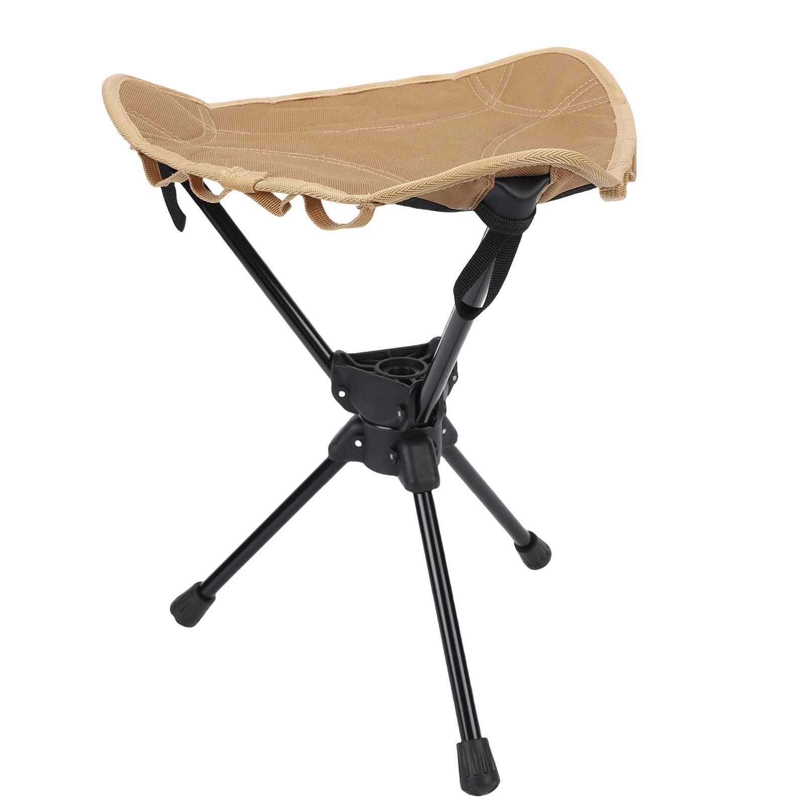 Folding Camping Stool 360 Degree Rotating Lightweight Triangular Portable view 9